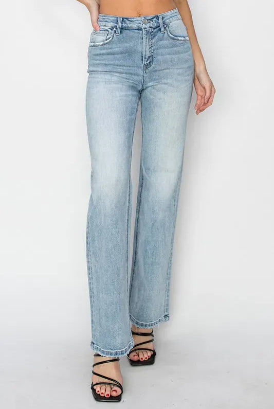 RISEN Full Size High Rise Straight Jeans Plus Size-Jeans-Krush Kandy, Women's Online Fashion Boutique Located in Phoenix, Arizona (Scottsdale Area)