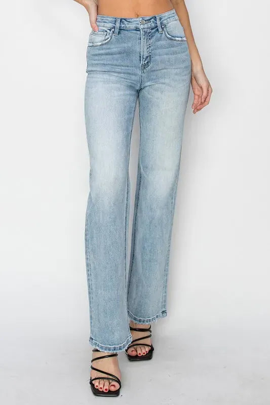 RISEN Full Size High Rise Straight Jeans Plus Size-Jeans-Krush Kandy, Women's Online Fashion Boutique Located in Phoenix, Arizona (Scottsdale Area)