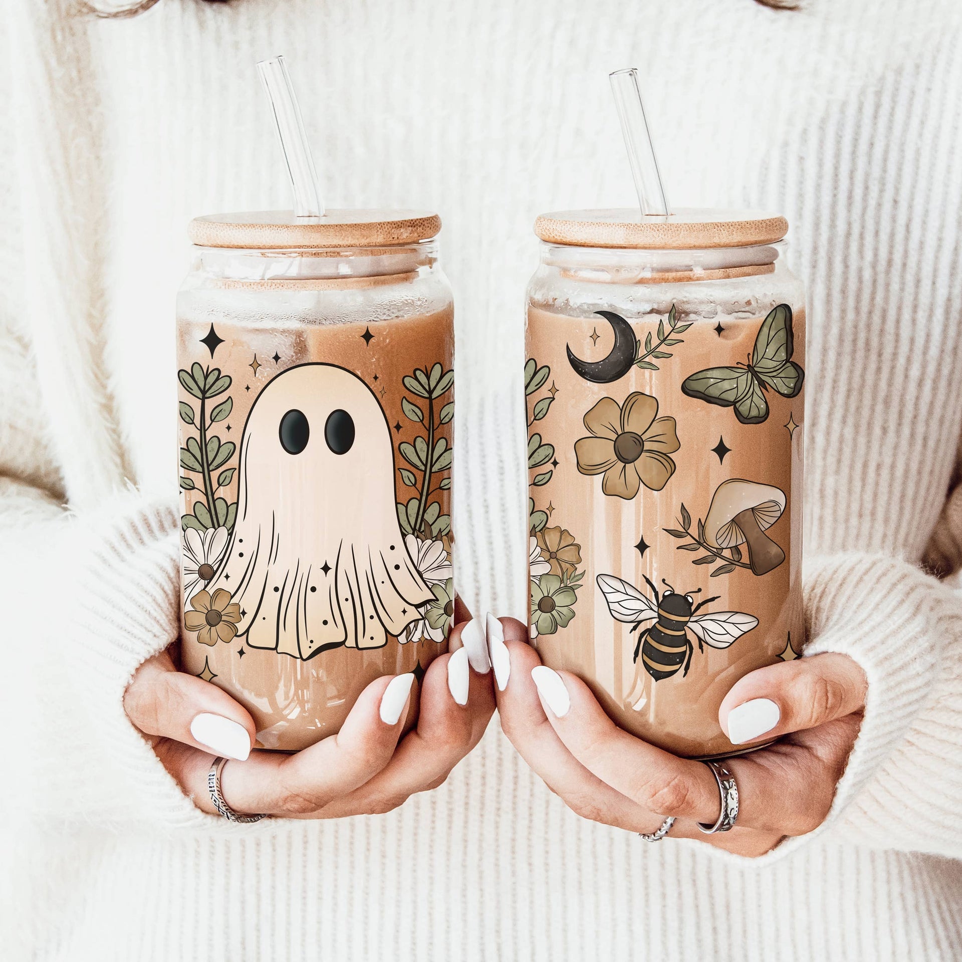 Cutest Halloween Fall Glass Cup | 20oz-Accessories-Krush Kandy, Women's Online Fashion Boutique Located in Phoenix, Arizona (Scottsdale Area)