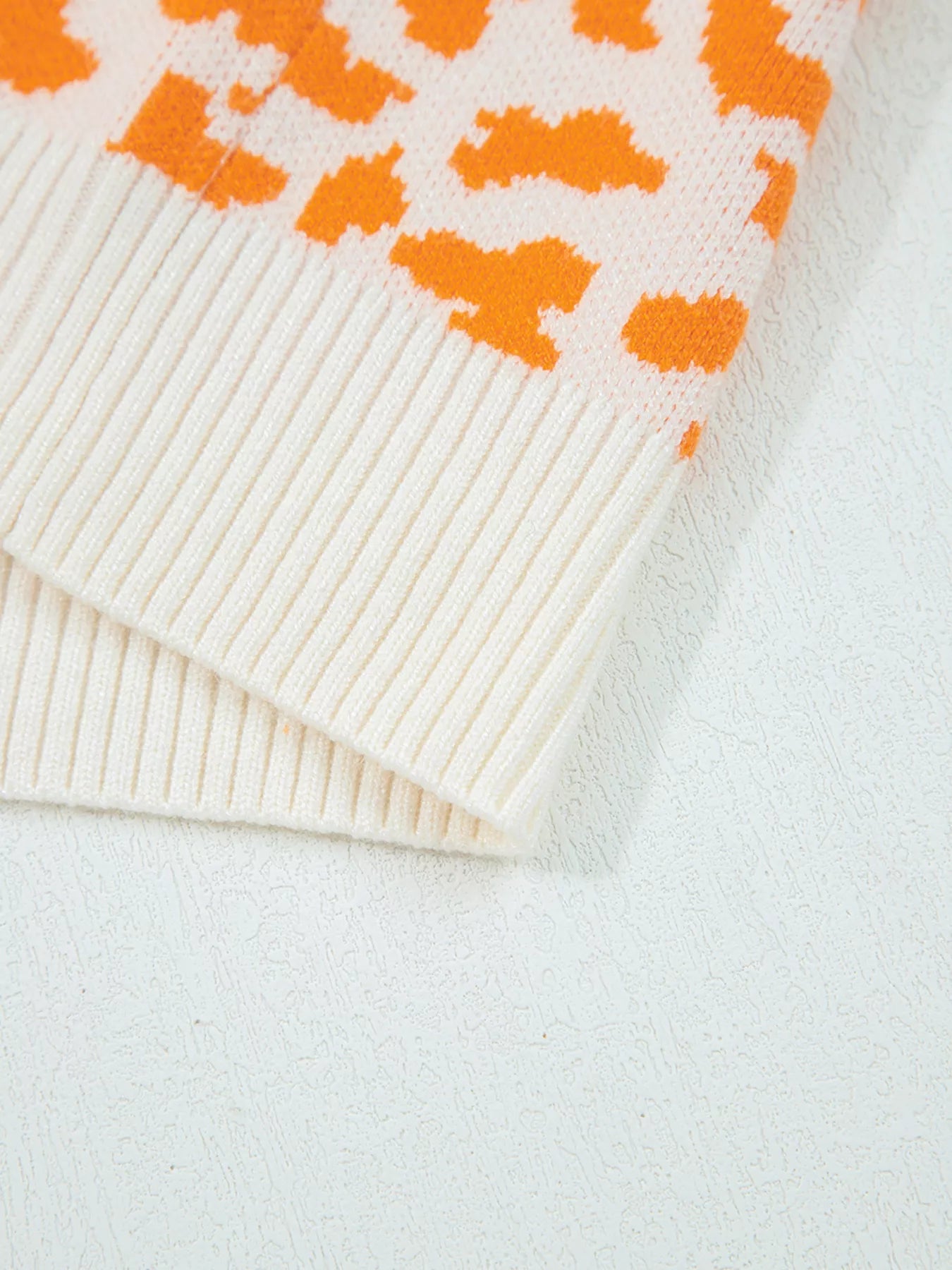 Leopard Drop Shoulder Chunky Knitted Cardigan-Sweater-Krush Kandy, Women's Online Fashion Boutique Located in Phoenix, Arizona (Scottsdale Area)