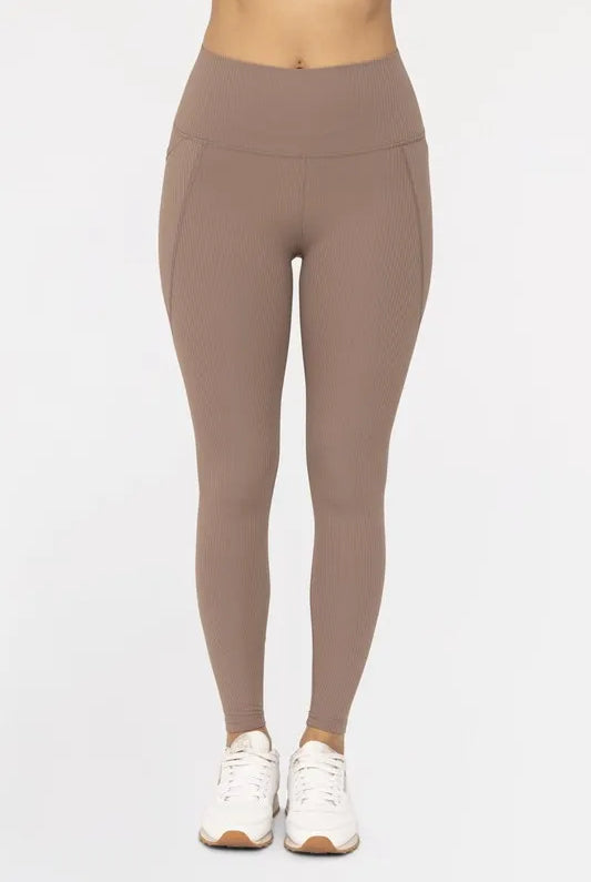 MONO B Soft Ribbed High Waisted Leggings-Leggings-Krush Kandy, Women's Online Fashion Boutique Located in Phoenix, Arizona (Scottsdale Area)