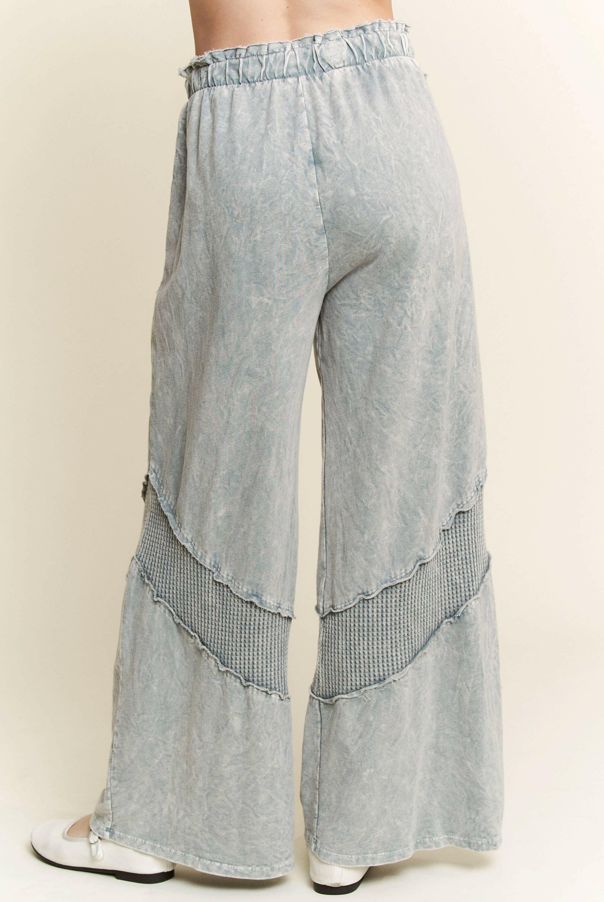 MineralWash Waffle pocket Wide Leg Pants-PANTS-Krush Kandy, Women's Online Fashion Boutique Located in Phoenix, Arizona (Scottsdale Area)
