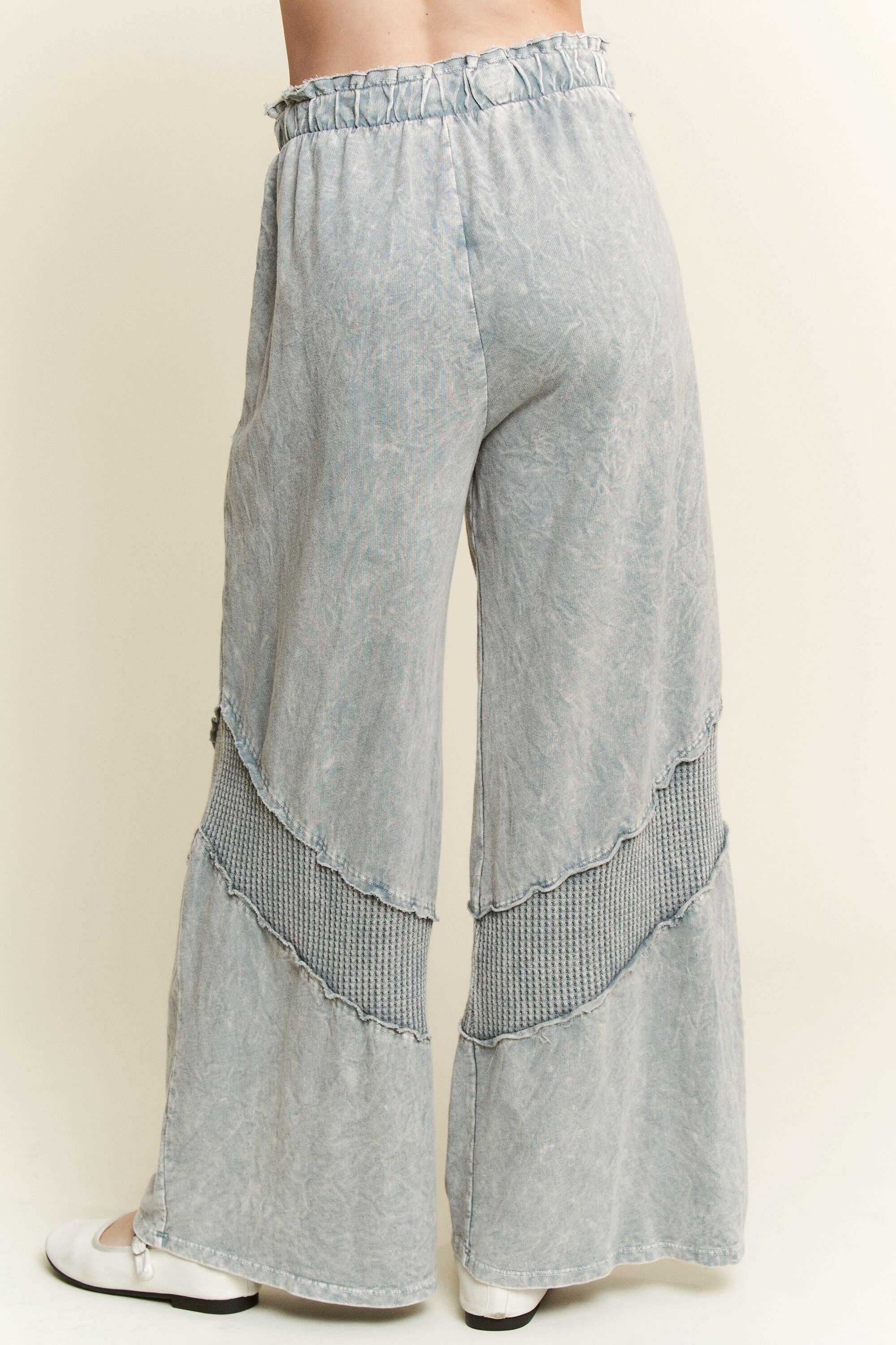 MineralWash Waffle pocket Wide Leg Pants-PANTS-Krush Kandy, Women's Online Fashion Boutique Located in Phoenix, Arizona (Scottsdale Area)