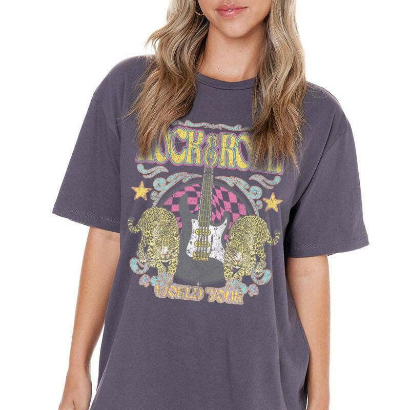 Rock N Roll Worldtour Vintage Graphic Top-Graphic Tees-Krush Kandy, Women's Online Fashion Boutique Located in Phoenix, Arizona (Scottsdale Area)