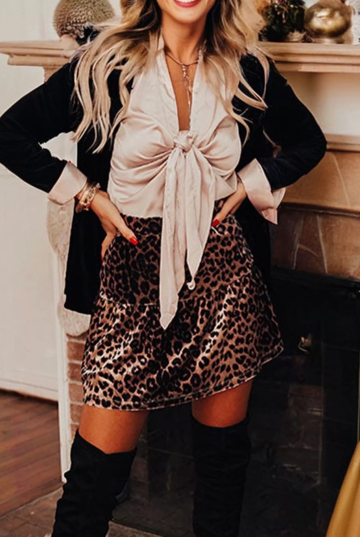 Leopard Tiered Mini Skirt-Krush Kandy, Women's Online Fashion Boutique Located in Phoenix, Arizona (Scottsdale Area)