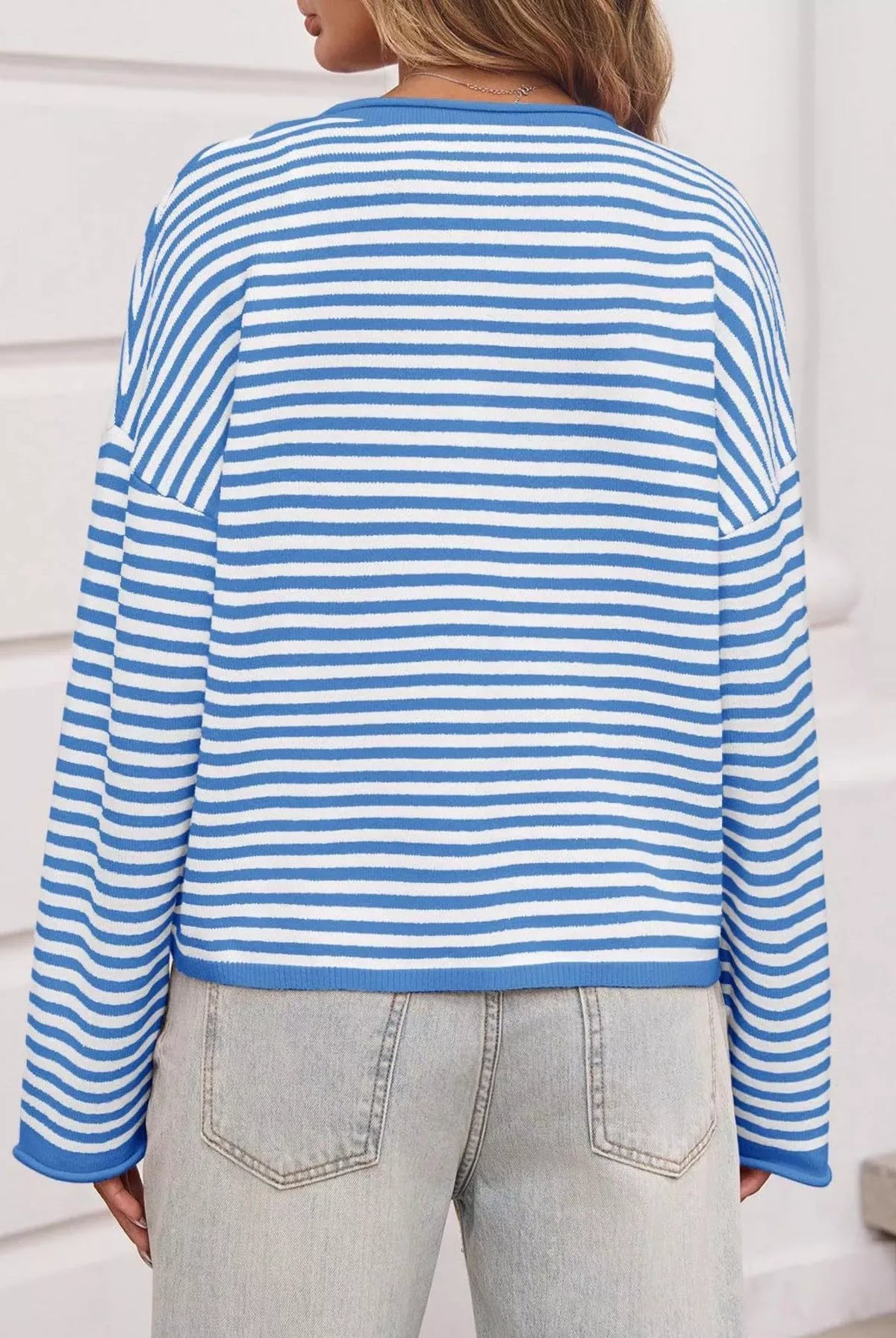 Striped Button-Up Cardigan-Sweaters-Krush Kandy, Women's Online Fashion Boutique Located in Phoenix, Arizona (Scottsdale Area)