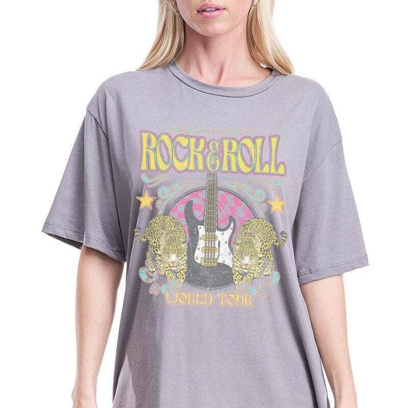 Rock N Roll Worldtour Vintage Graphic Top-Graphic Tees-Krush Kandy, Women's Online Fashion Boutique Located in Phoenix, Arizona (Scottsdale Area)