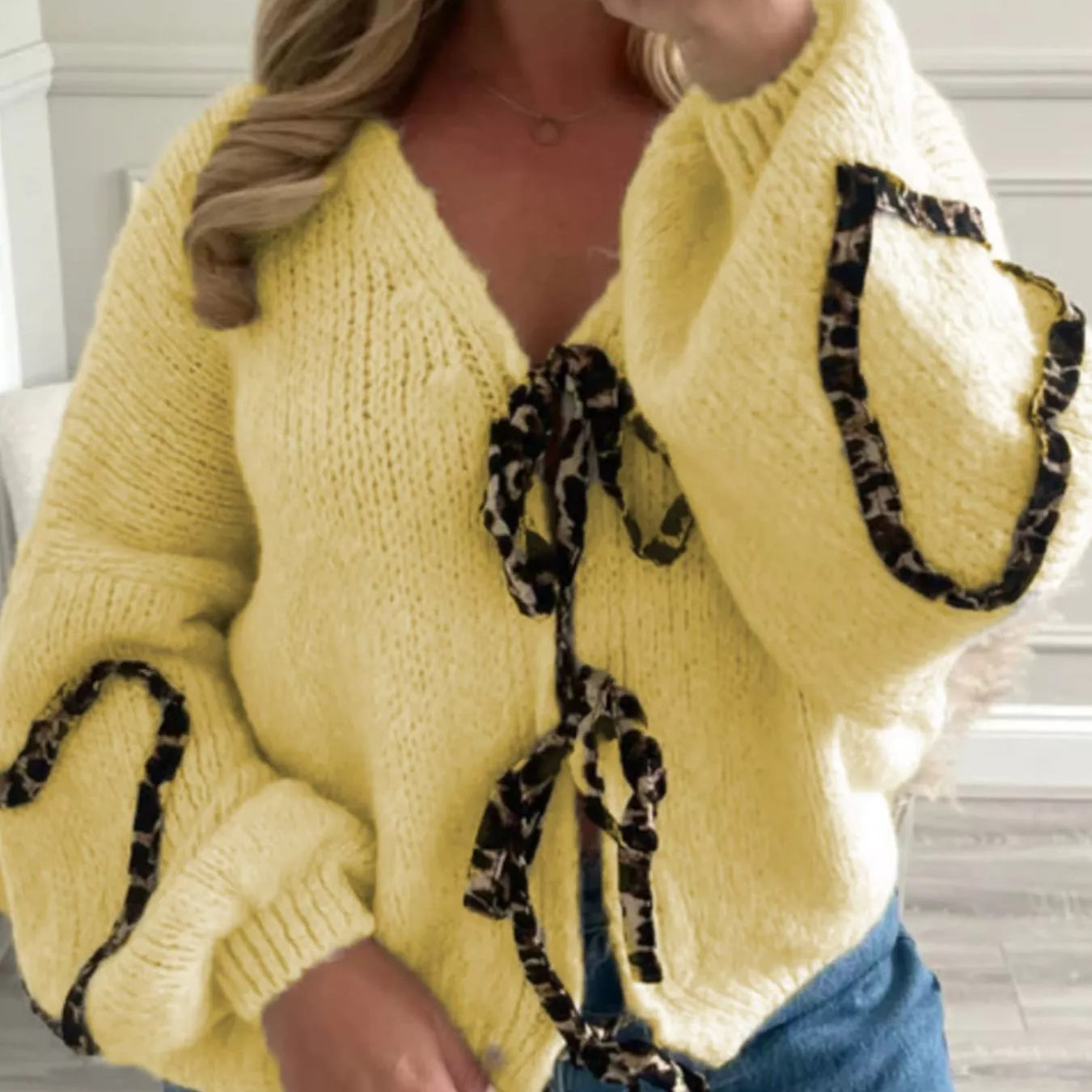 Tie Front Long Sleeve Sweater-Krush Kandy, Women's Online Fashion Boutique Located in Phoenix, Arizona (Scottsdale Area)