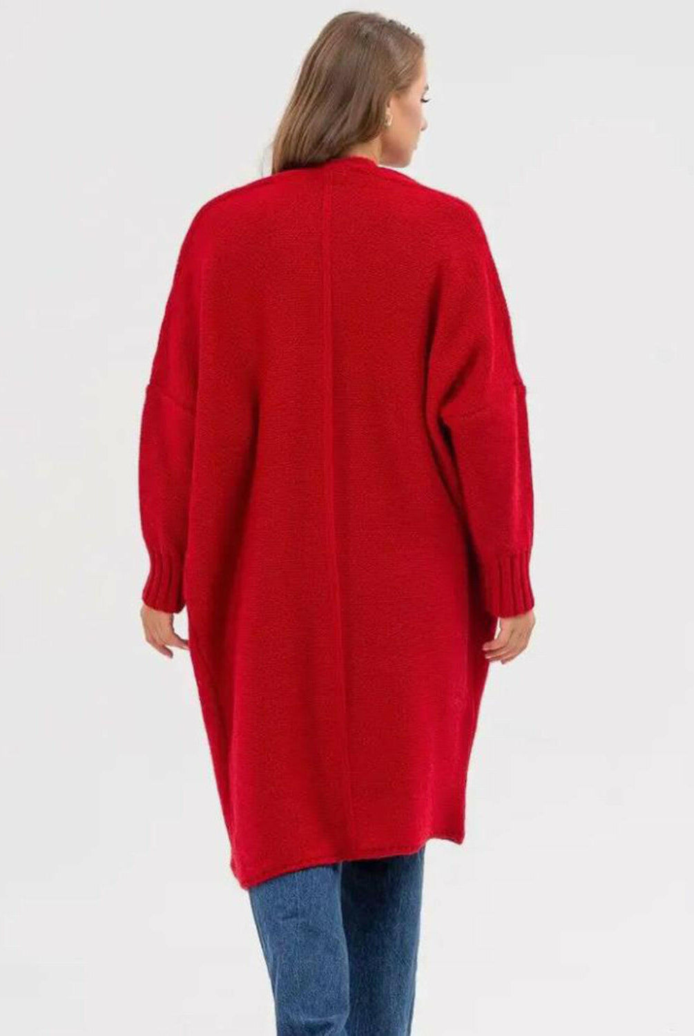 Pocketed Open Front Long Sleeve Longline Cardigan-Krush Kandy, Women's Online Fashion Boutique Located in Phoenix, Arizona (Scottsdale Area)