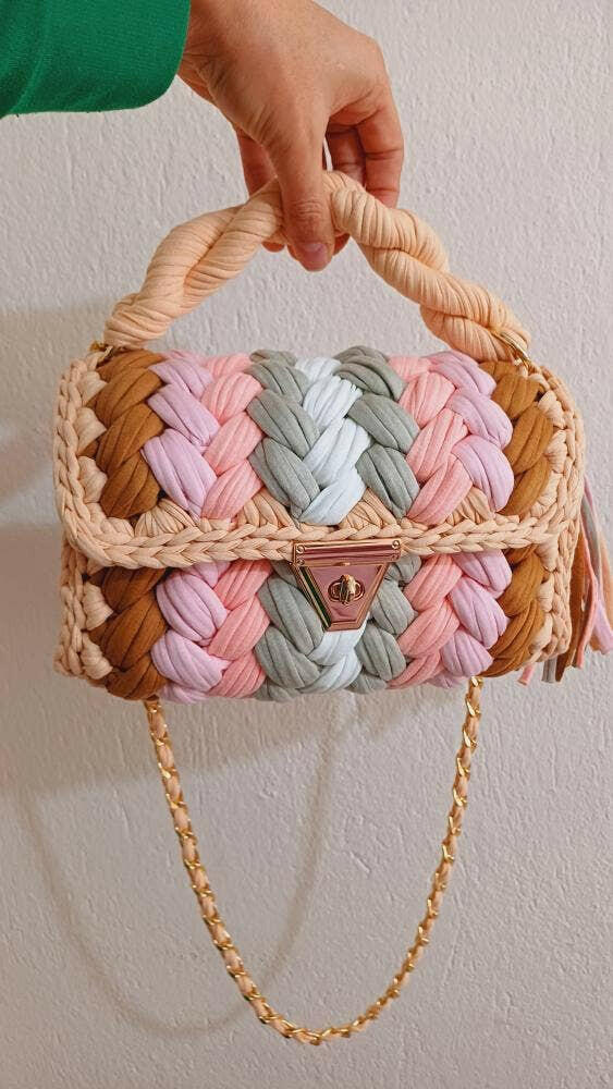 Hooked on Glam Handmade Crochet Purse-handbags-Krush Kandy, Women's Online Fashion Boutique Located in Phoenix, Arizona (Scottsdale Area)