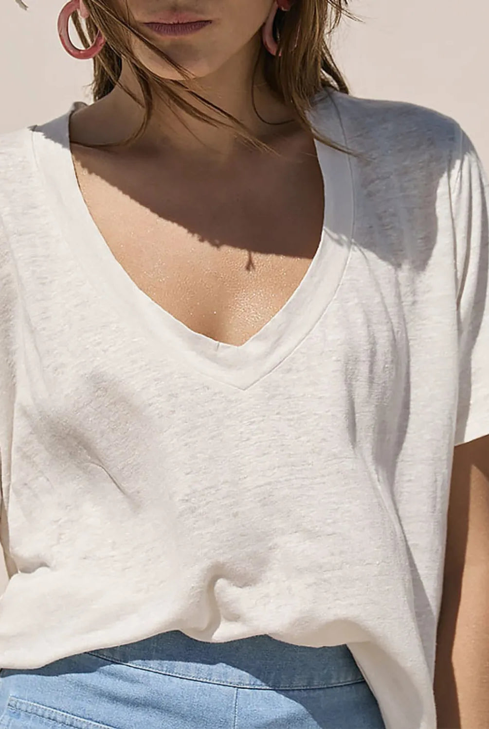 Essential V-Neck Basic Tee-Krush Kandy, Women's Online Fashion Boutique Located in Phoenix, Arizona (Scottsdale Area)