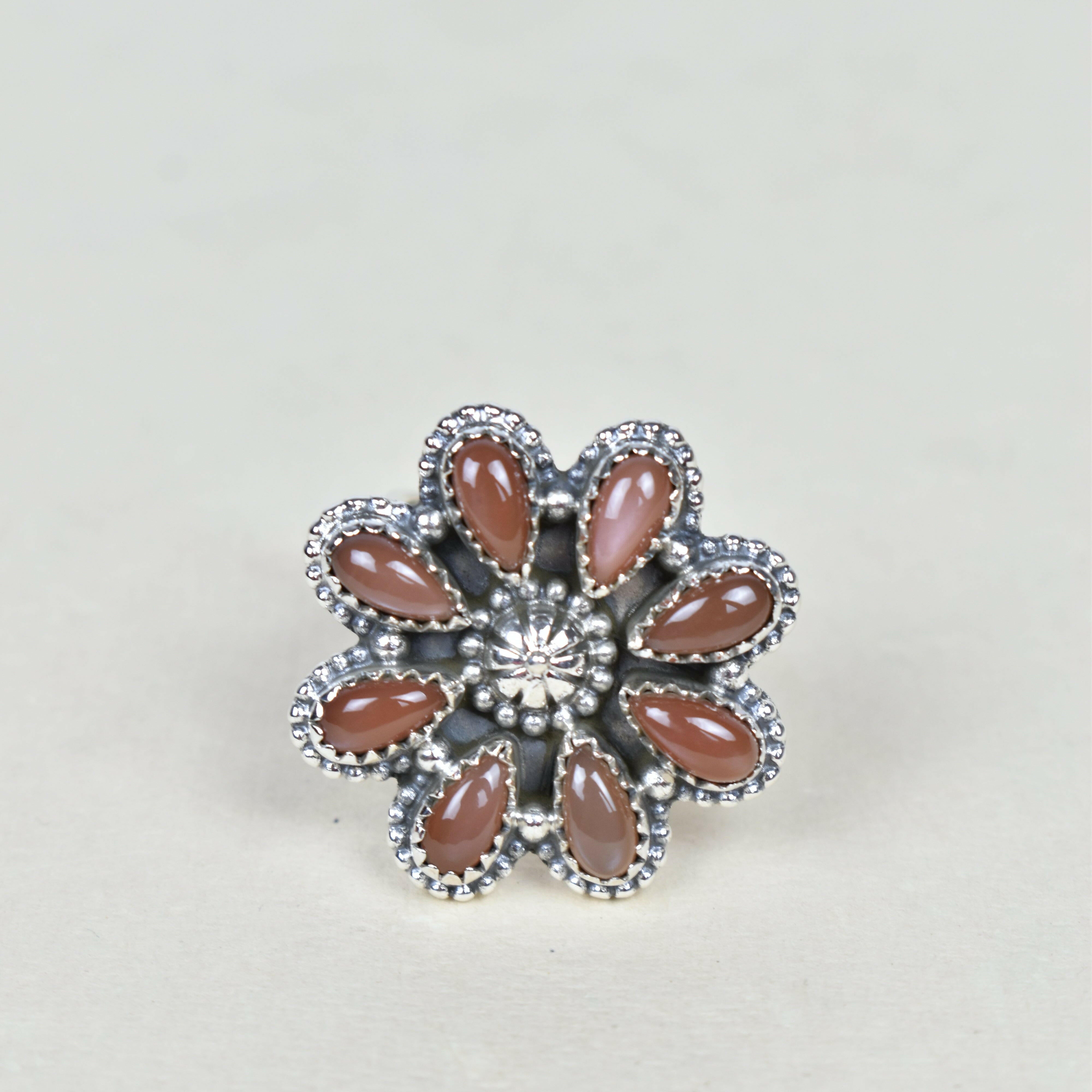A Daisy A Day Keeps The Blues Away Ring-Cluster Rings-Krush Kandy, Women's Online Fashion Boutique Located in Phoenix, Arizona (Scottsdale Area)