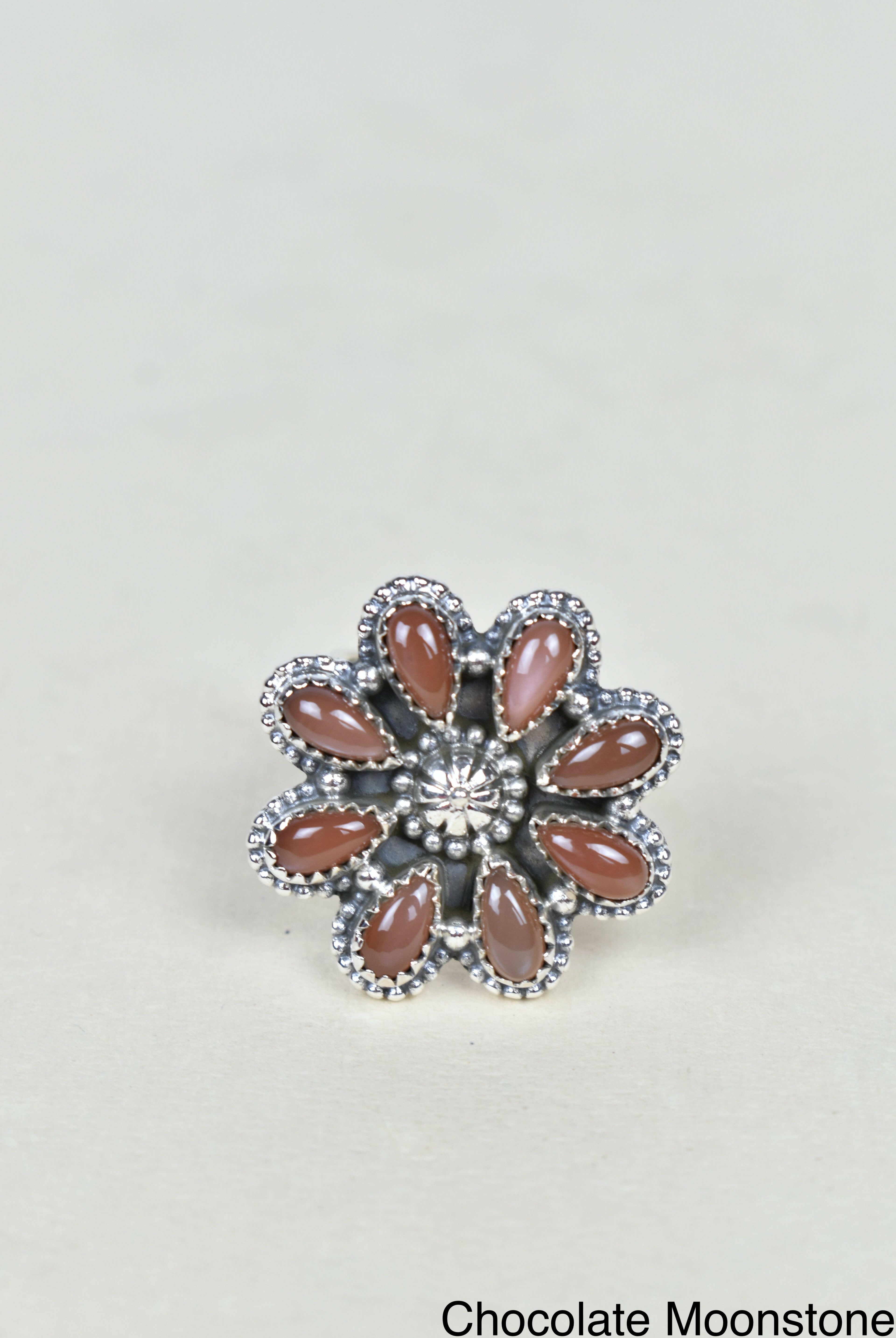 A Daisy A Day Keeps The Blues Away Ring-Cluster Rings-Krush Kandy, Women's Online Fashion Boutique Located in Phoenix, Arizona (Scottsdale Area)