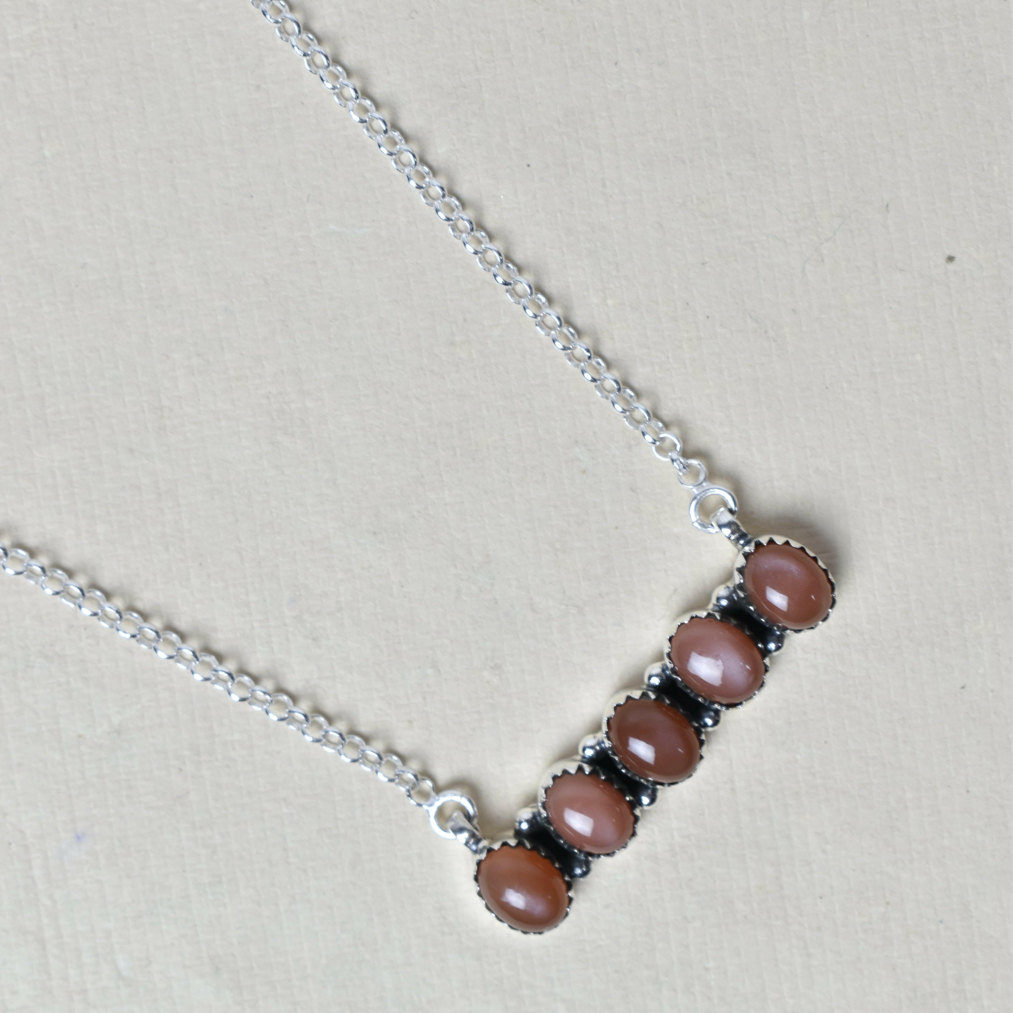 Quintabulous Sterling Silver Necklace-Bar Necklaces-Krush Kandy, Women's Online Fashion Boutique Located in Phoenix, Arizona (Scottsdale Area)