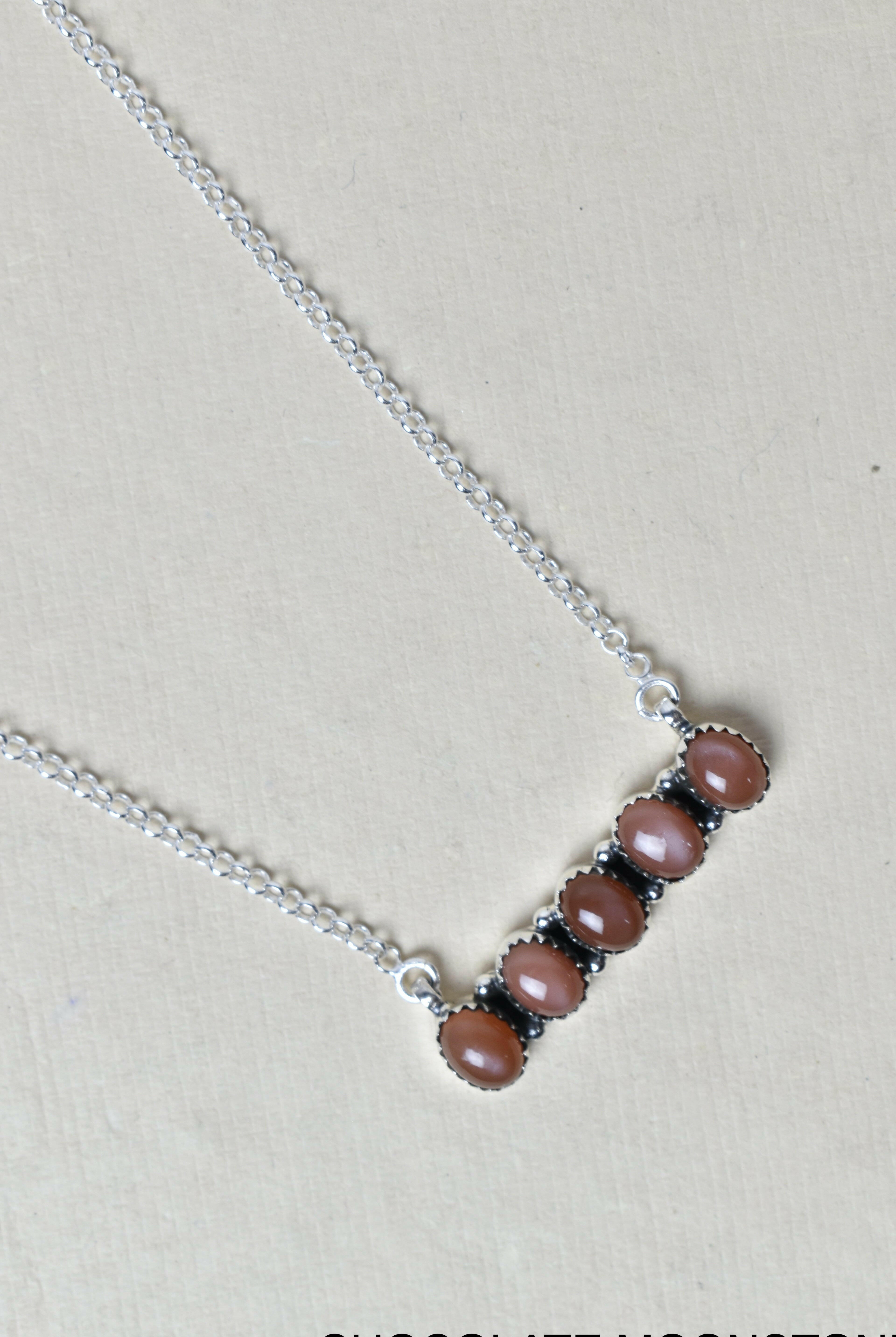 Quintabulous Sterling Silver Necklace-Bar Necklaces-Krush Kandy, Women's Online Fashion Boutique Located in Phoenix, Arizona (Scottsdale Area)