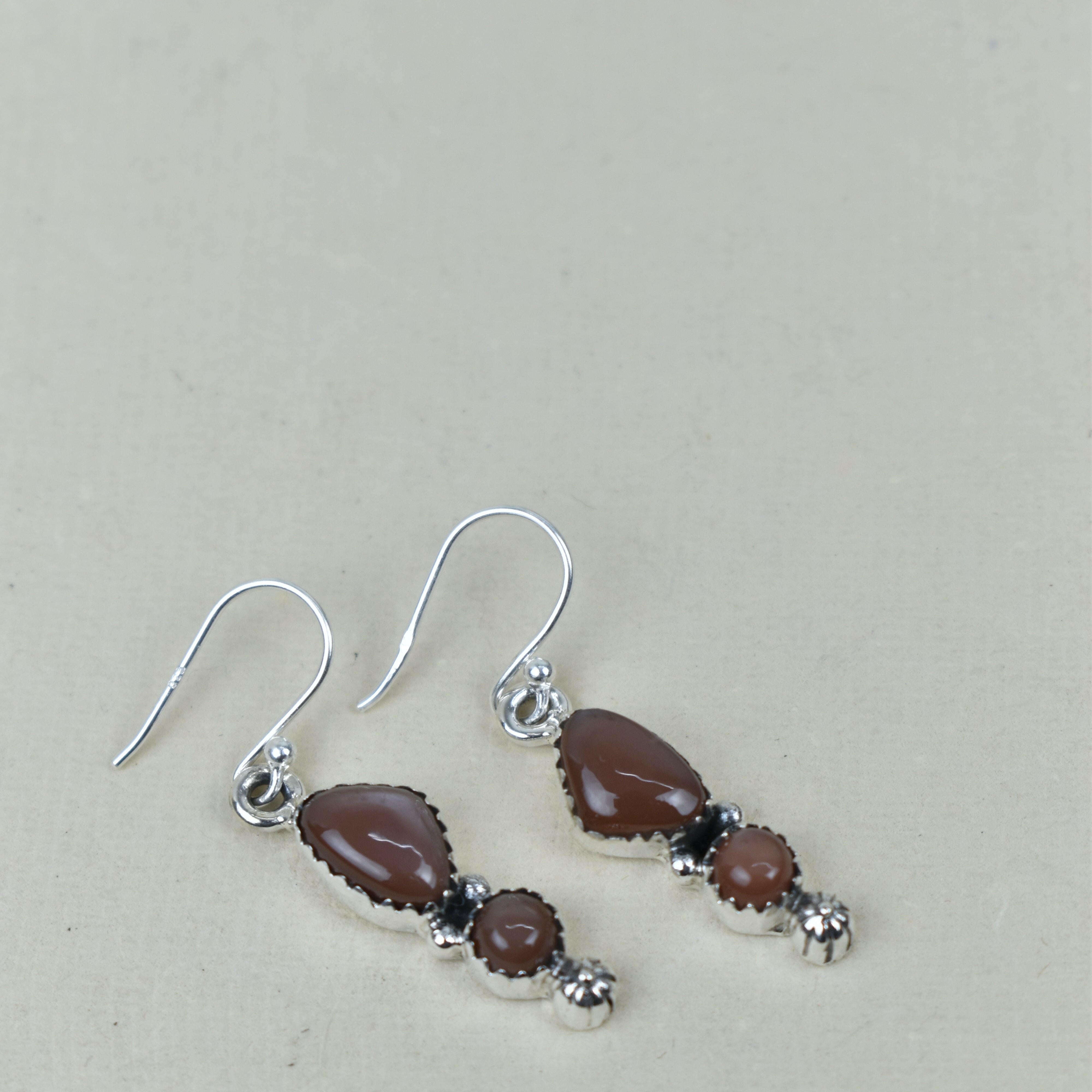 Anti Up Sterling Silver Earrings-Drop Earrings-Krush Kandy, Women's Online Fashion Boutique Located in Phoenix, Arizona (Scottsdale Area)