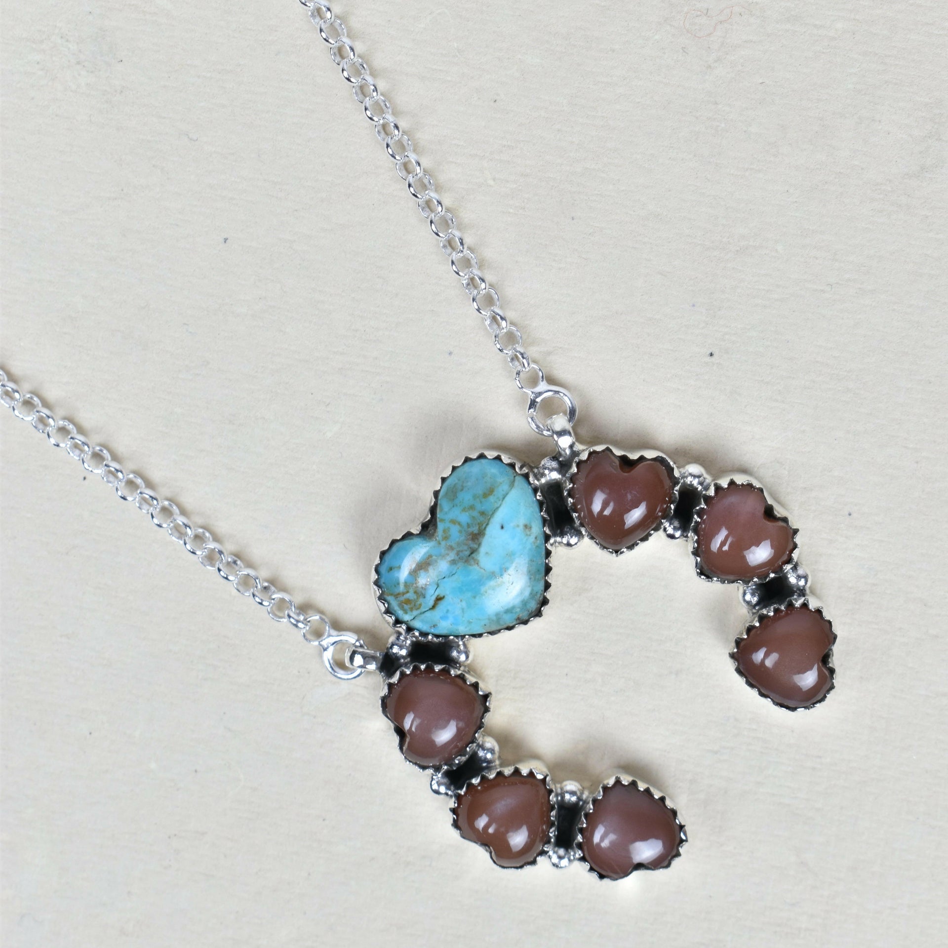 Sterling Silver Lucky Heart Necklace-Chain Necklaces-Krush Kandy, Women's Online Fashion Boutique Located in Phoenix, Arizona (Scottsdale Area)