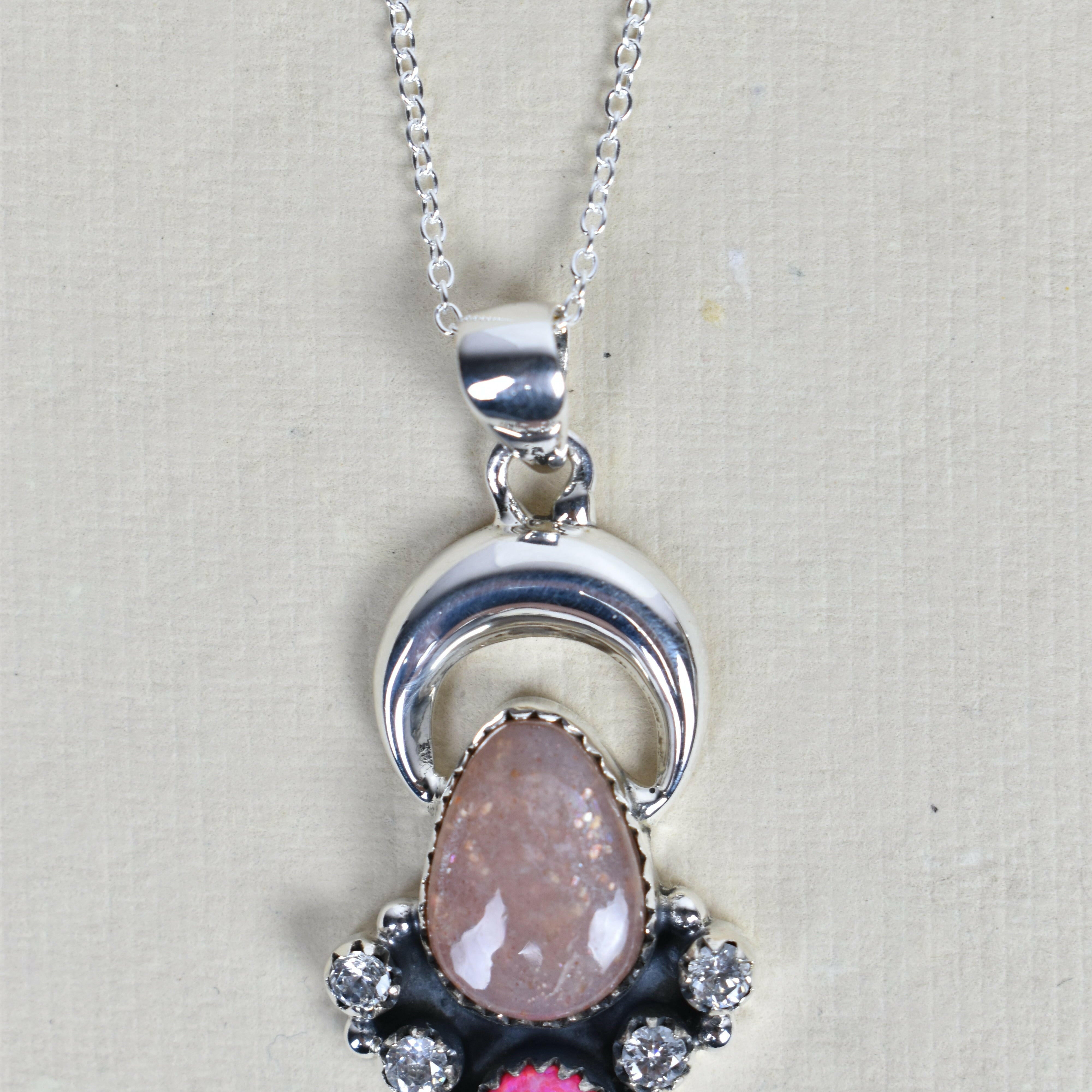 STERLING SILVER YOGI NECKLACE-Pendant Necklaces-Krush Kandy, Women's Online Fashion Boutique Located in Phoenix, Arizona (Scottsdale Area)