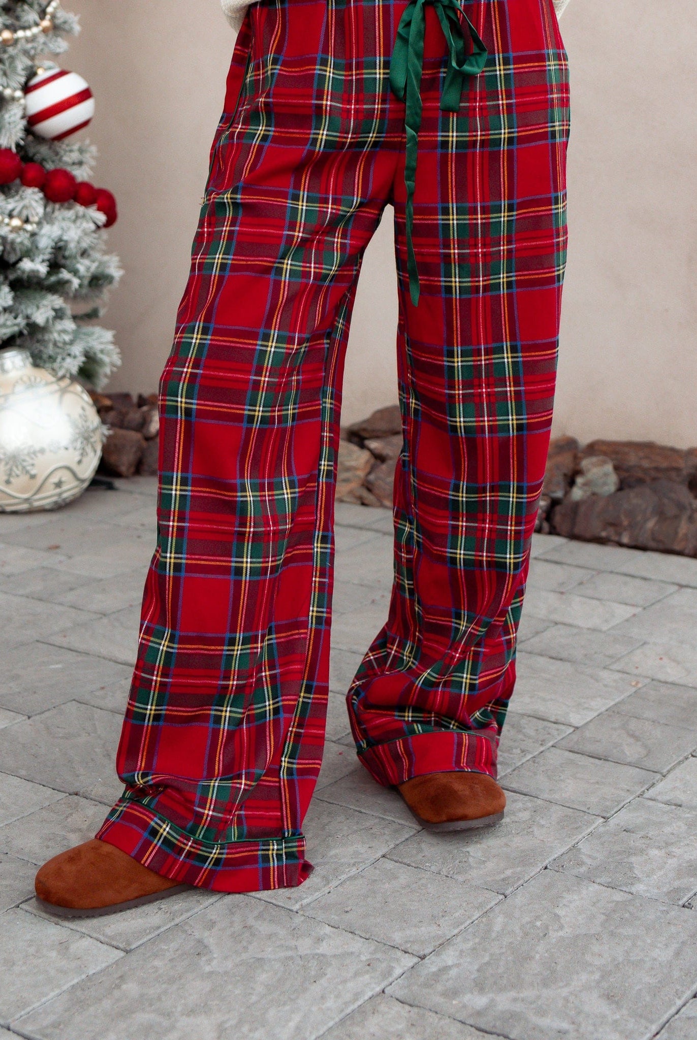 Pajama Pants With Christmas Plaid, Pants Only-Pants-Krush Kandy, Women's Online Fashion Boutique Located in Phoenix, Arizona (Scottsdale Area)