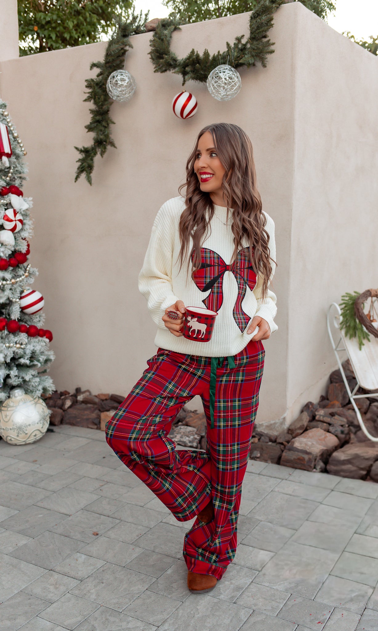 Pajama Pants With Christmas Plaid, Pants Only-Pants-Krush Kandy, Women's Online Fashion Boutique Located in Phoenix, Arizona (Scottsdale Area)