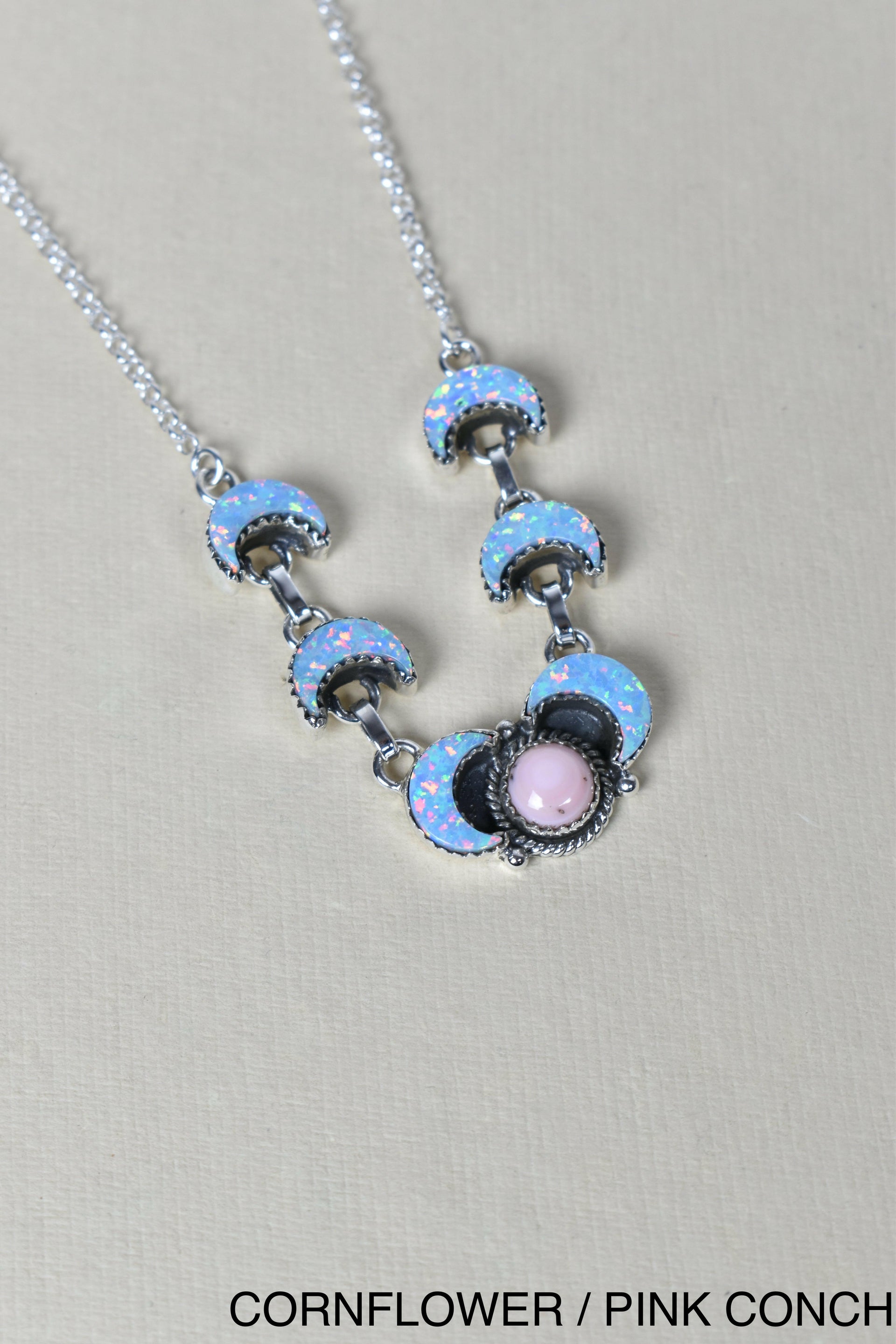 Lunar Crescent Necklace-Chain Necklaces-Krush Kandy, Women's Online Fashion Boutique Located in Phoenix, Arizona (Scottsdale Area)