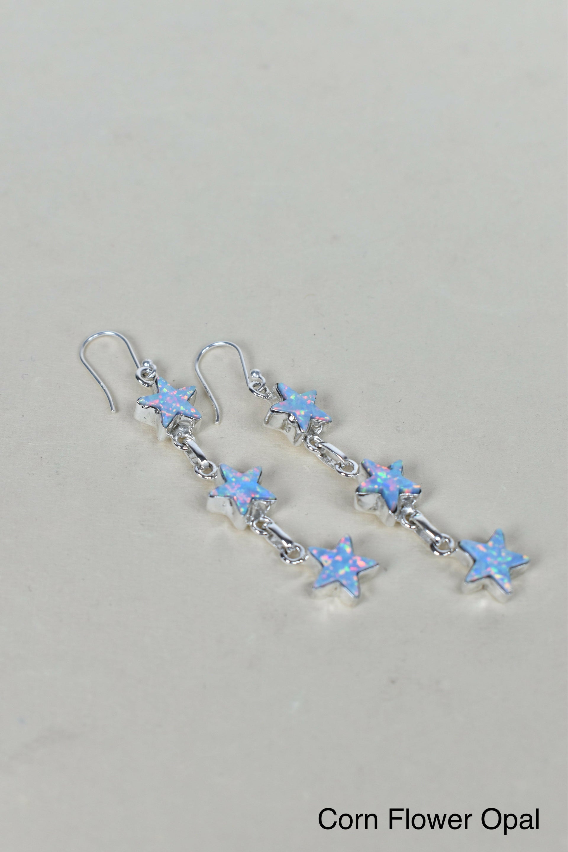 3 Star General Sterling Silver Earrings-Drop Earrings-Krush Kandy, Women's Online Fashion Boutique Located in Phoenix, Arizona (Scottsdale Area)
