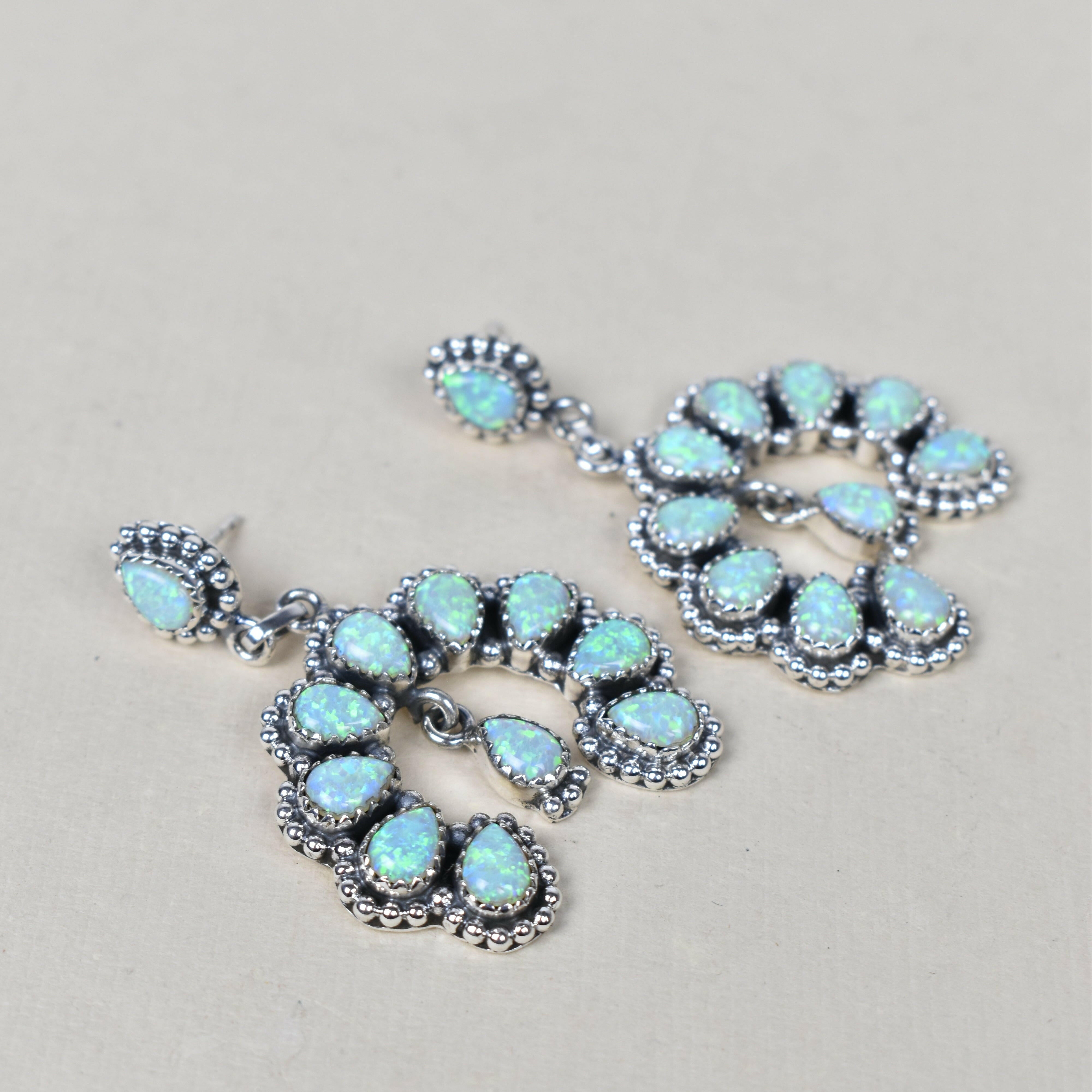 Double Luck Sterling Silver Earrings-Drop Earrings-Krush Kandy, Women's Online Fashion Boutique Located in Phoenix, Arizona (Scottsdale Area)