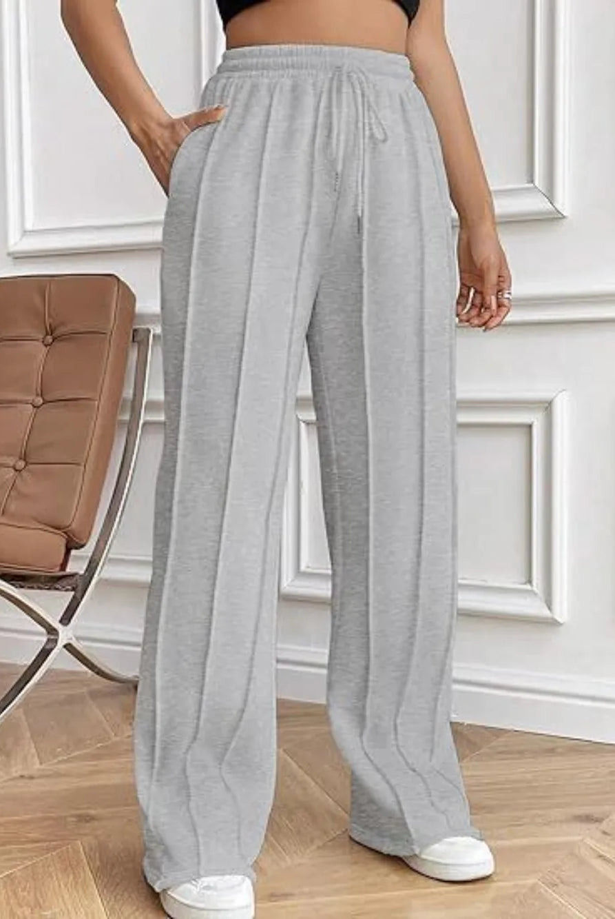 Drawstring Wide Leg Pants with Pockets-PANTS-Krush Kandy, Women's Online Fashion Boutique Located in Phoenix, Arizona (Scottsdale Area)