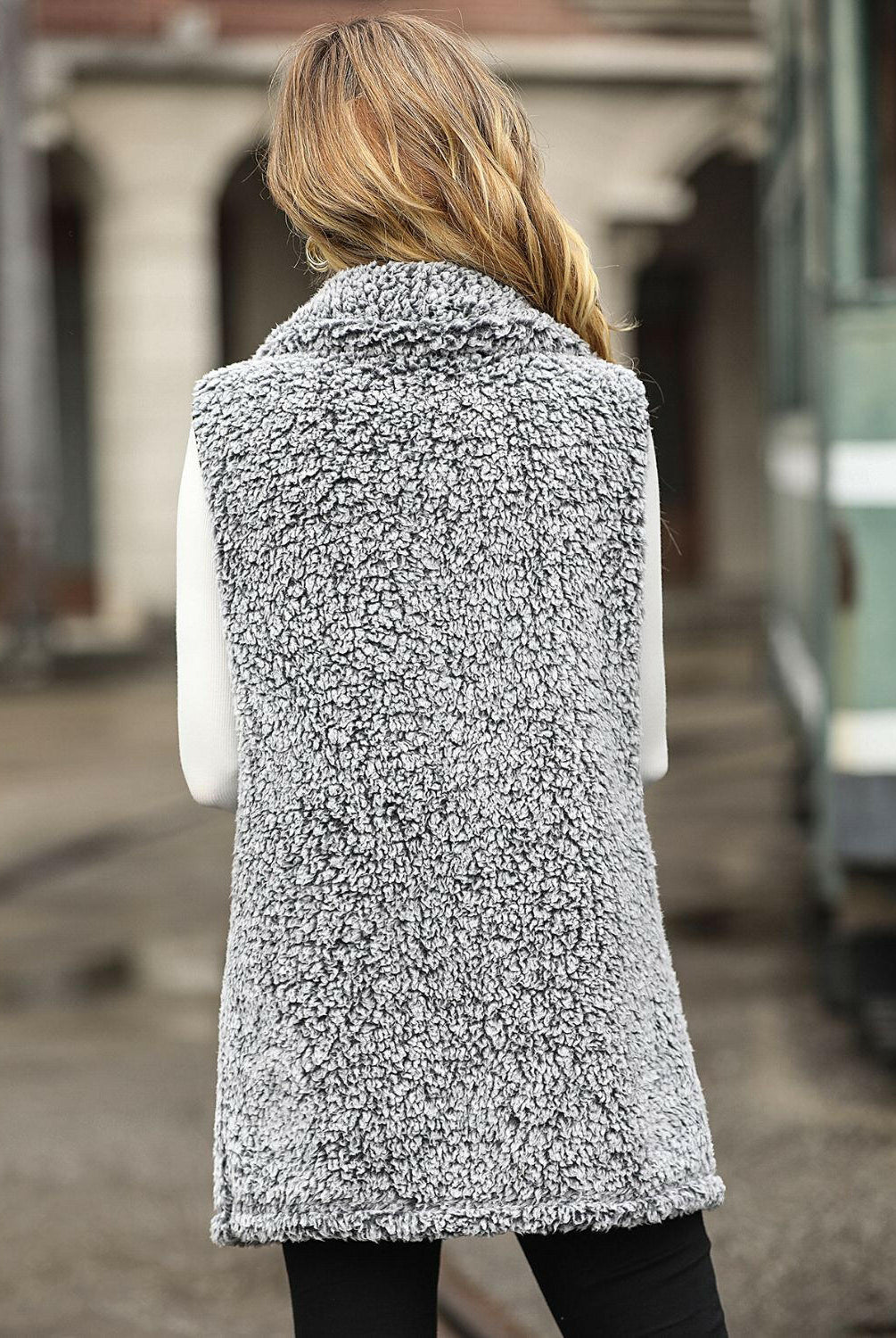 Full Size Button Down Collared Neck Vest-Krush Kandy, Women's Online Fashion Boutique Located in Phoenix, Arizona (Scottsdale Area)