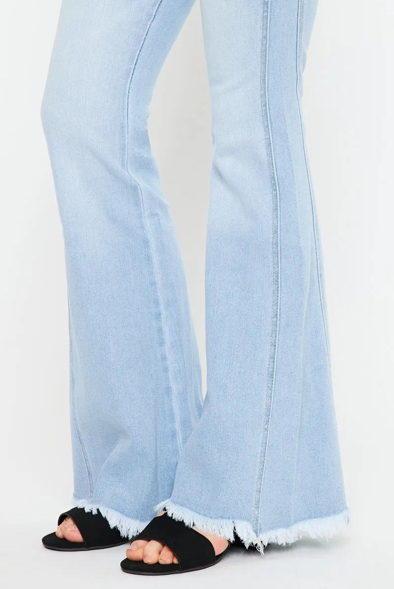Kancan High Rise Curvy Flare Jeans-Denim-Krush Kandy, Women's Online Fashion Boutique Located in Phoenix, Arizona (Scottsdale Area)