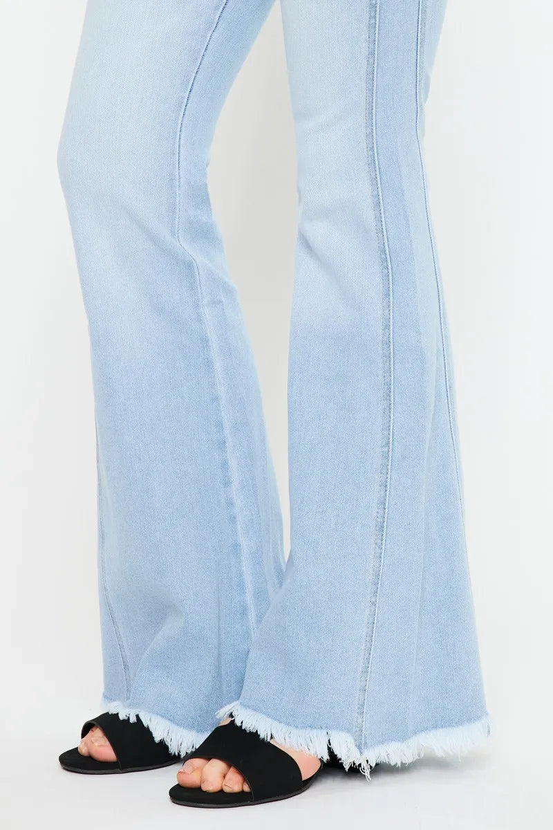Kancan High Rise Curvy Flare Jeans-Denim-Krush Kandy, Women's Online Fashion Boutique Located in Phoenix, Arizona (Scottsdale Area)