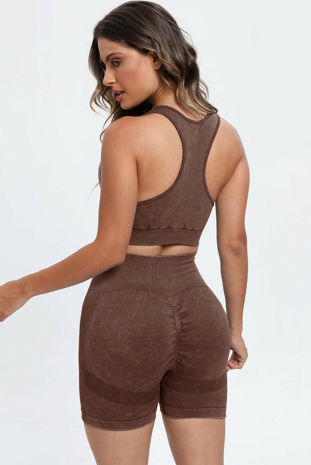 3 Piece Washed Square Neck Wide Strap Active Set-Krush Kandy, Women's Online Fashion Boutique Located in Phoenix, Arizona (Scottsdale Area)