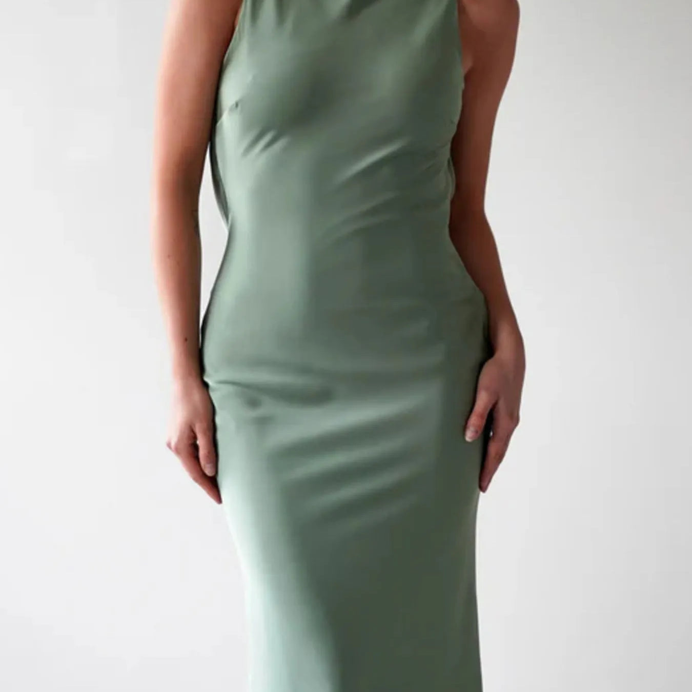 Satin Sleeveless Maxi Dress-Dresses-Krush Kandy, Women's Online Fashion Boutique Located in Phoenix, Arizona (Scottsdale Area)