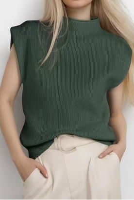 Lunet Sleeveless Sweater-Tops-Krush Kandy, Women's Online Fashion Boutique Located in Phoenix, Arizona (Scottsdale Area)