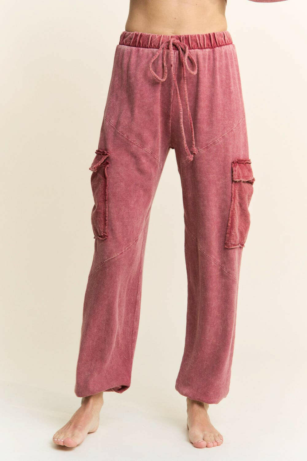 J.HER Mineral Wash Cargo pocket detail Joggers-Krush Kandy, Women's Online Fashion Boutique Located in Phoenix, Arizona (Scottsdale Area)