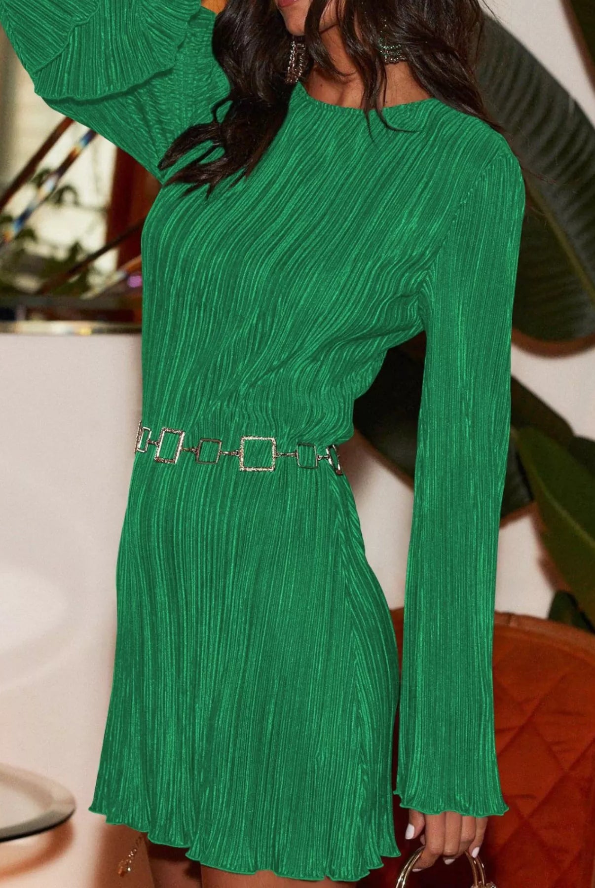 Cutout Back Flare Sleeve Dress-Dresses-Krush Kandy, Women's Online Fashion Boutique Located in Phoenix, Arizona (Scottsdale Area)