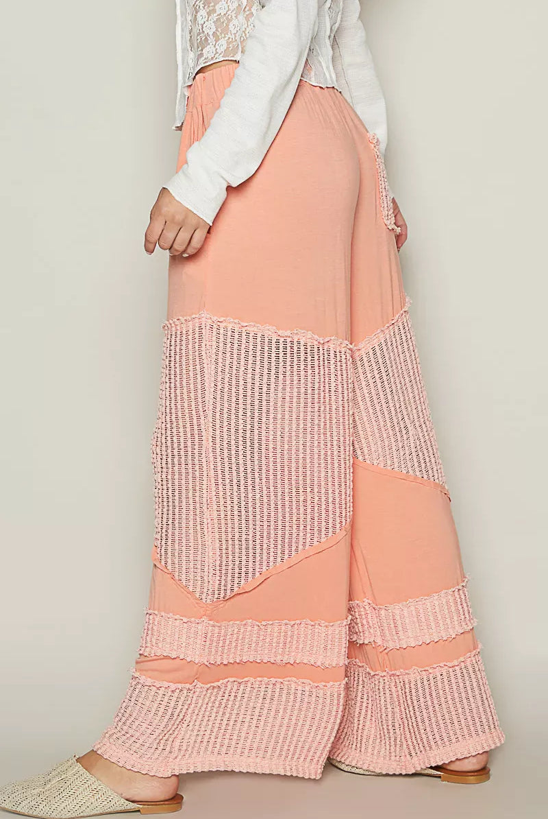POL Drawstring Elastic Waistband Wide-Leg Pants-Pants-Krush Kandy, Women's Online Fashion Boutique Located in Phoenix, Arizona (Scottsdale Area)