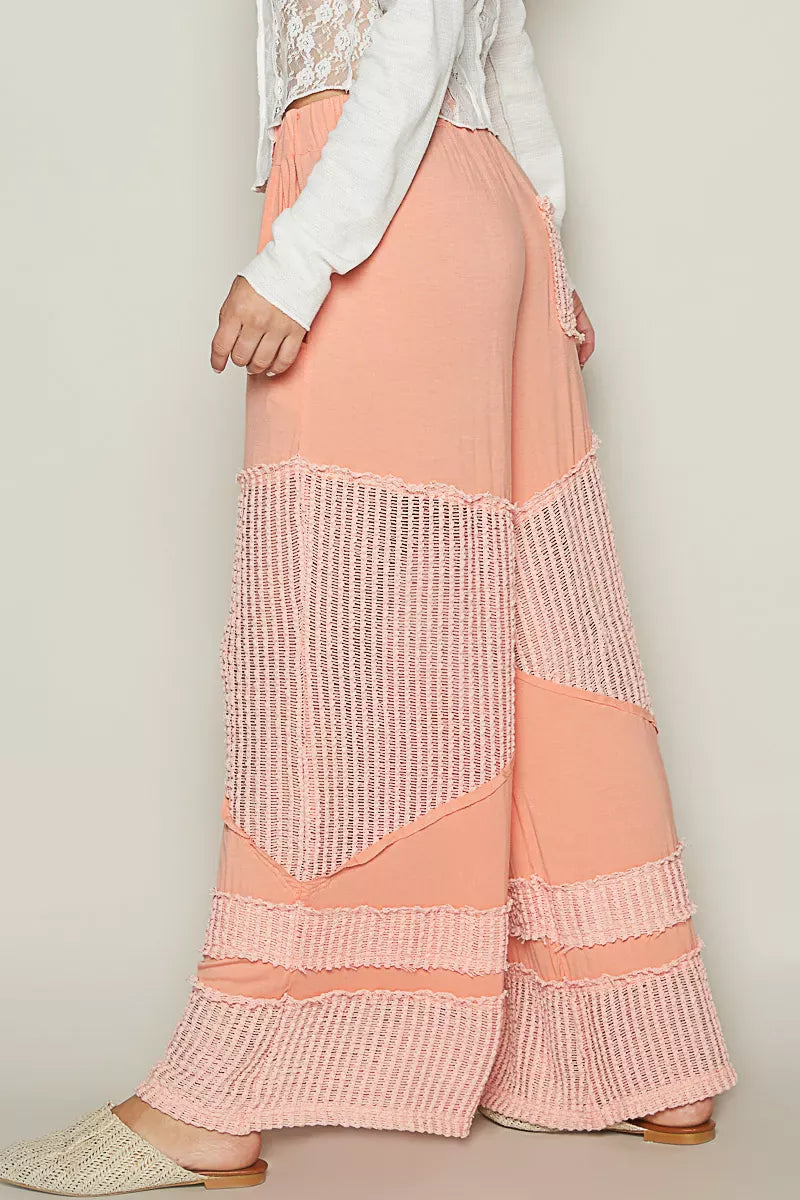 POL Drawstring Elastic Waistband Wide-Leg Pants-Pants-Krush Kandy, Women's Online Fashion Boutique Located in Phoenix, Arizona (Scottsdale Area)