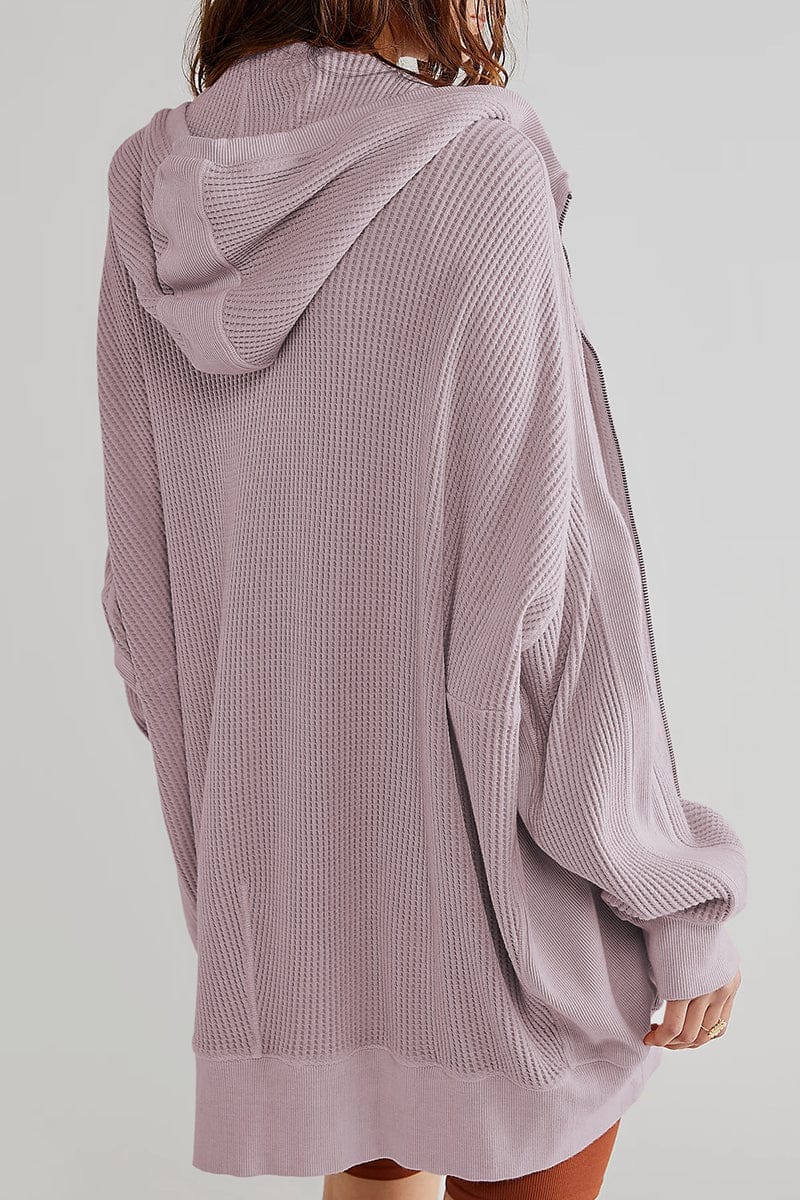 Zip-Up Long Sleeve Jacket-Jackets-Krush Kandy, Women's Online Fashion Boutique Located in Phoenix, Arizona (Scottsdale Area)