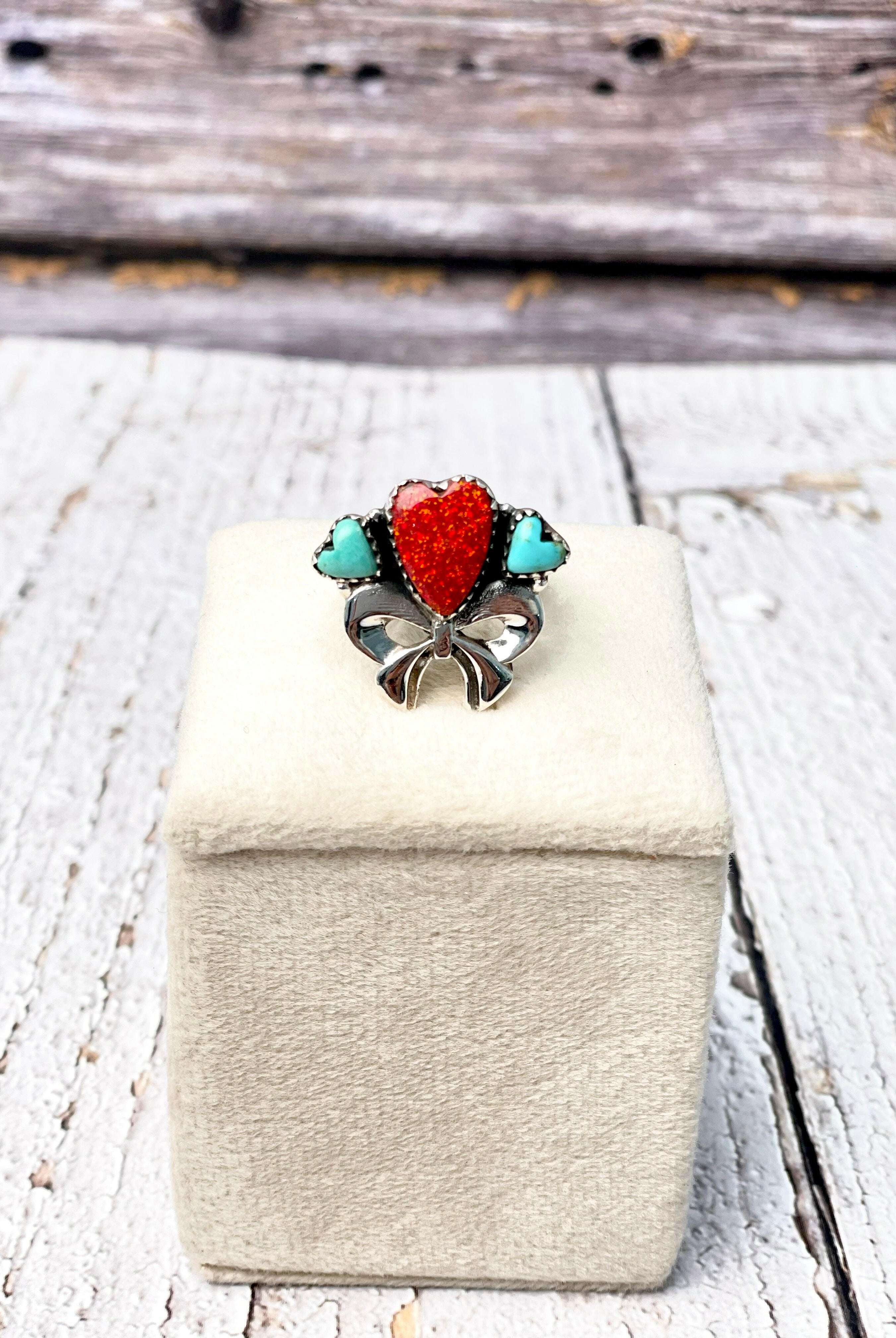 Delicate Heart Bow Bliss Ring-Ring Sizers-Krush Kandy, Women's Online Fashion Boutique Located in Phoenix, Arizona (Scottsdale Area)