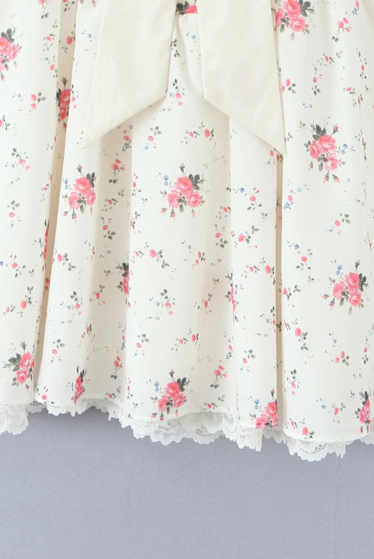 Off-Shoulder Floral Lace Trim Mini Dress-Dresses-Krush Kandy, Women's Online Fashion Boutique Located in Phoenix, Arizona (Scottsdale Area)