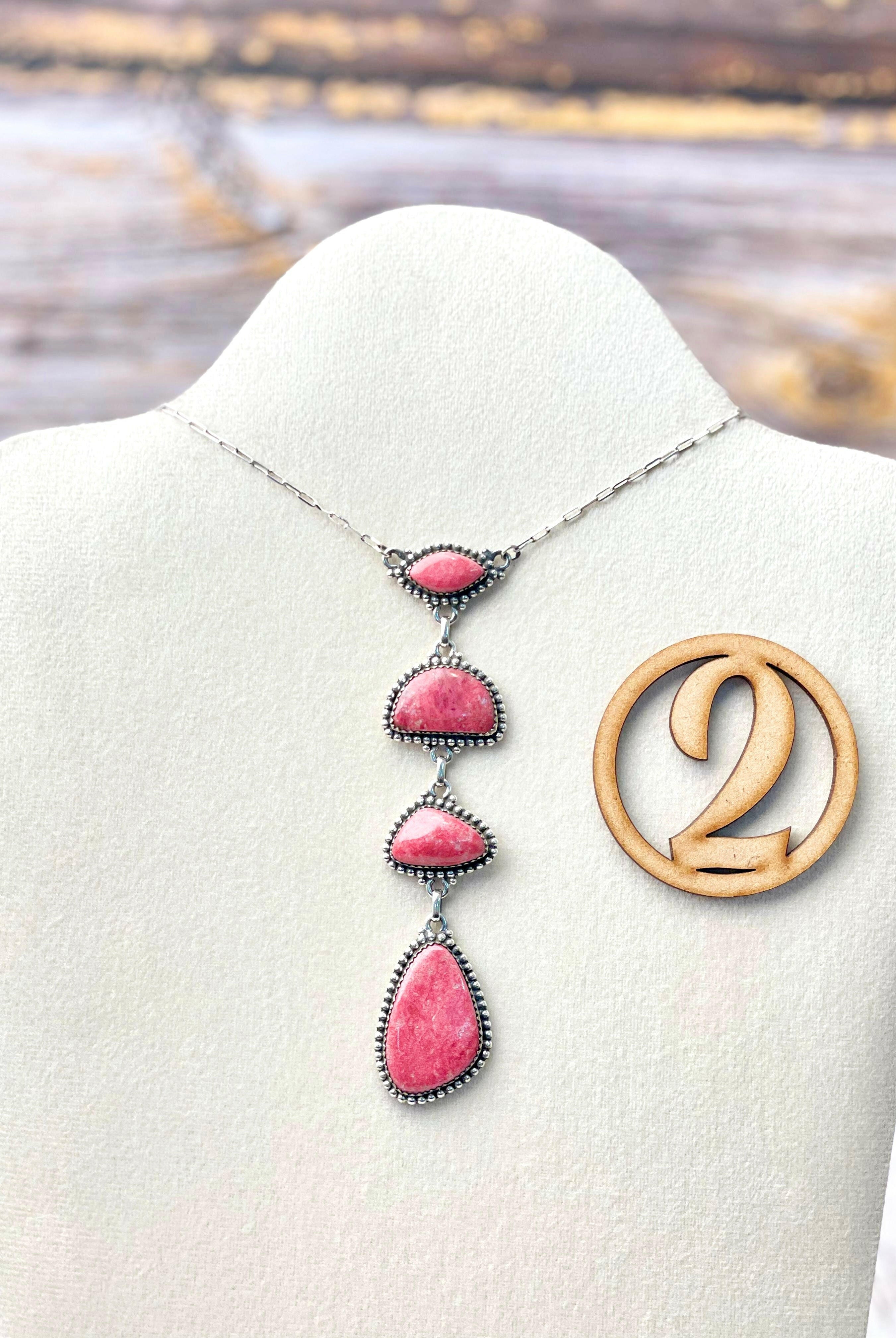 Thulite Slab Cluster Necklaces-Necklaces-Krush Kandy, Women's Online Fashion Boutique Located in Phoenix, Arizona (Scottsdale Area)