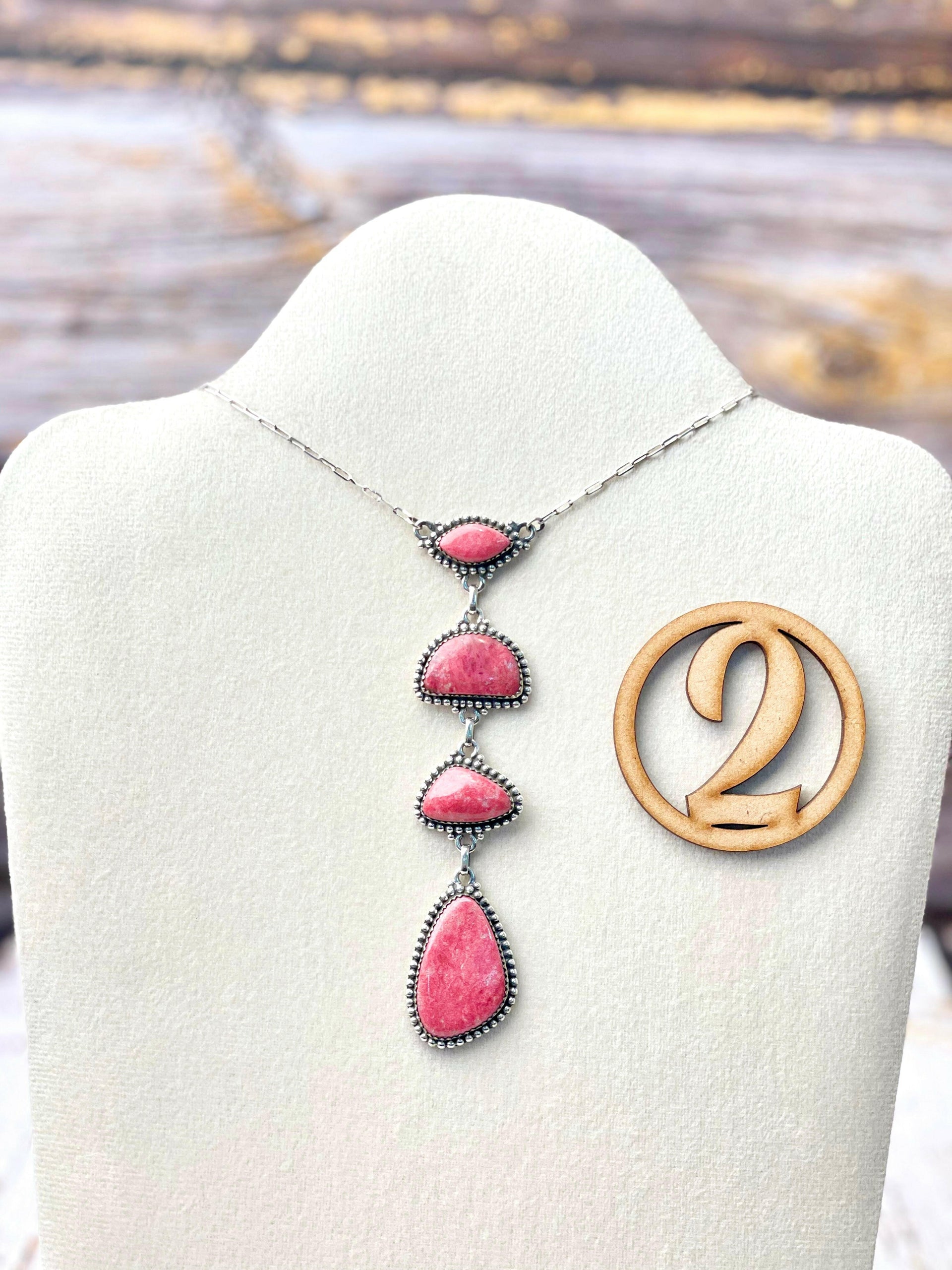 Thulite Drop Necklace-Necklaces-Krush Kandy, Women's Online Fashion Boutique Located in Phoenix, Arizona (Scottsdale Area)