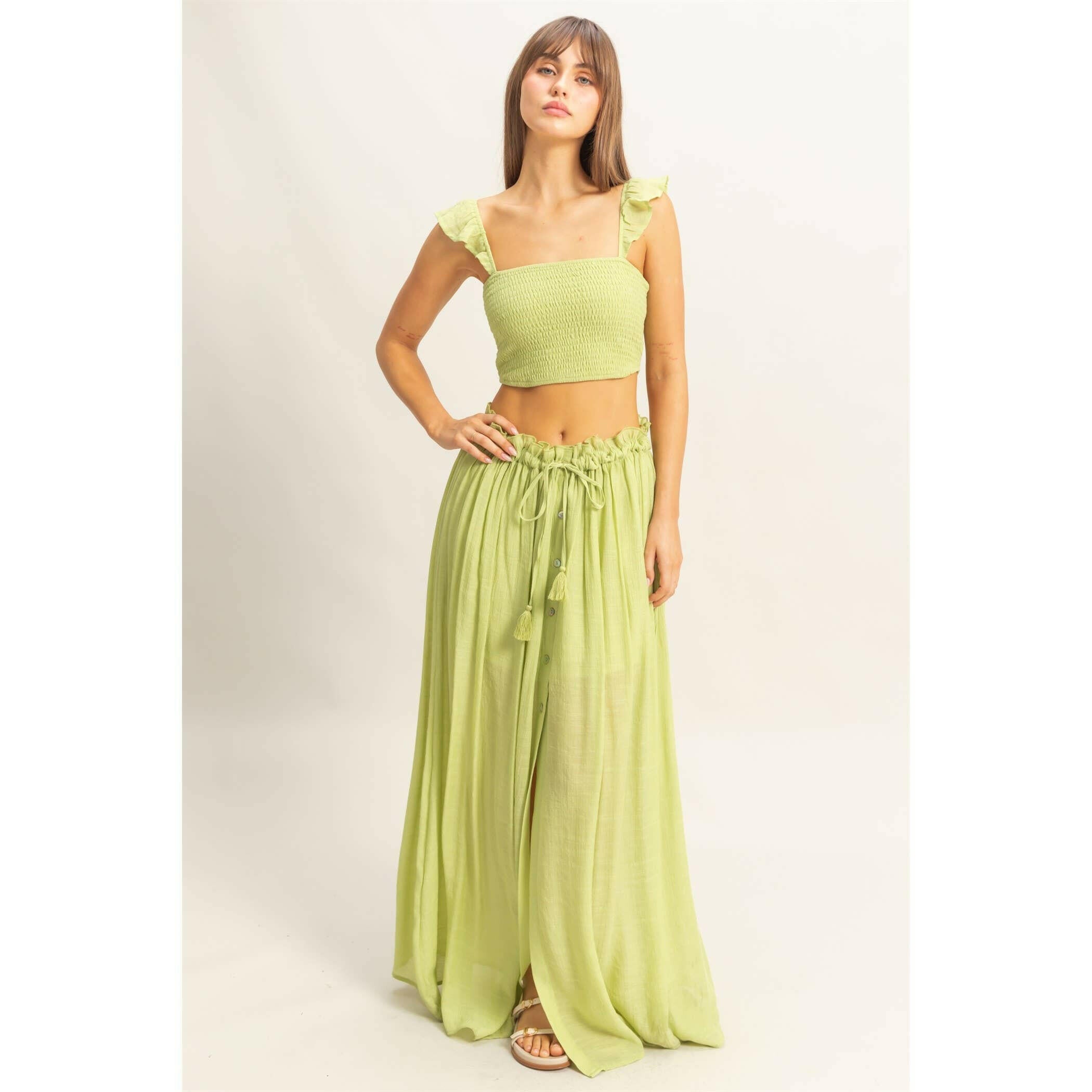 Picture Perfect Smocked Two-Piece Set-2 Piece Outfit Sets-Krush Kandy, Women's Online Fashion Boutique Located in Phoenix, Arizona (Scottsdale Area)