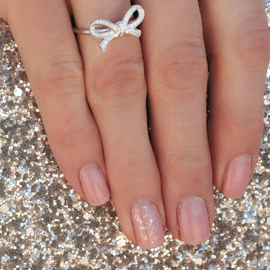 DOORBUSTER: Krush EXCLUSIVE: Crystal Pave Bow Ring-Dainty Rings-Krush Kandy, Women's Online Fashion Boutique Located in Phoenix, Arizona (Scottsdale Area)