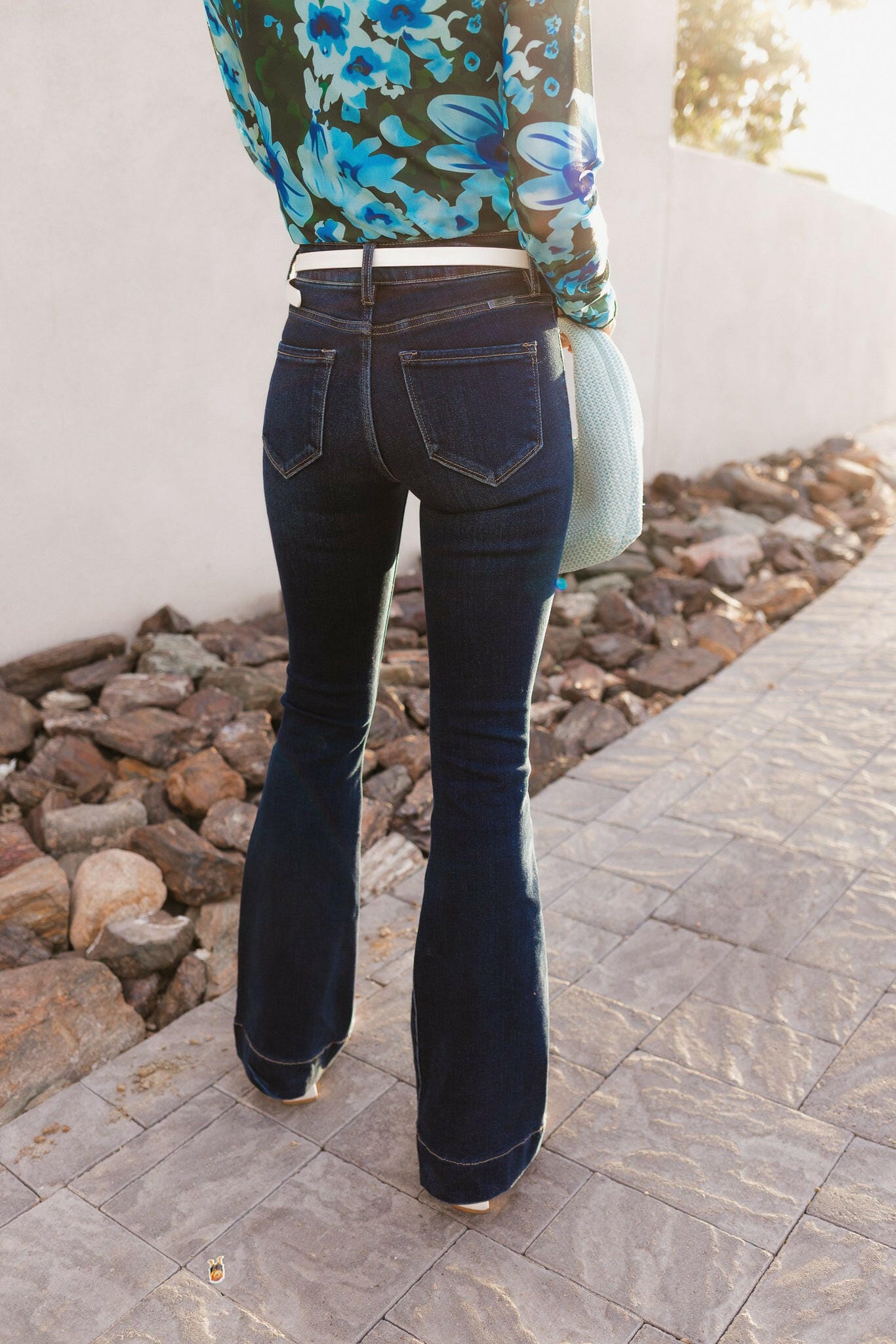 Kancan Deep River Slim Flare Jeans-Jeans-Krush Kandy, Women's Online Fashion Boutique Located in Phoenix, Arizona (Scottsdale Area)