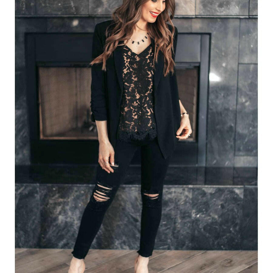 (S-3X, 3 colors) Elegant Lace Tank Tops-Tanks-Krush Kandy, Women's Online Fashion Boutique Located in Phoenix, Arizona (Scottsdale Area)