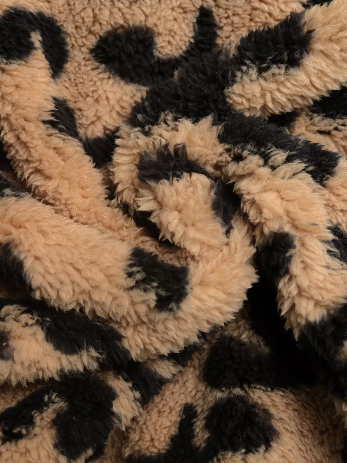 Leopard Zip Up Fleece Jacket-Jackets-Krush Kandy, Women's Online Fashion Boutique Located in Phoenix, Arizona (Scottsdale Area)