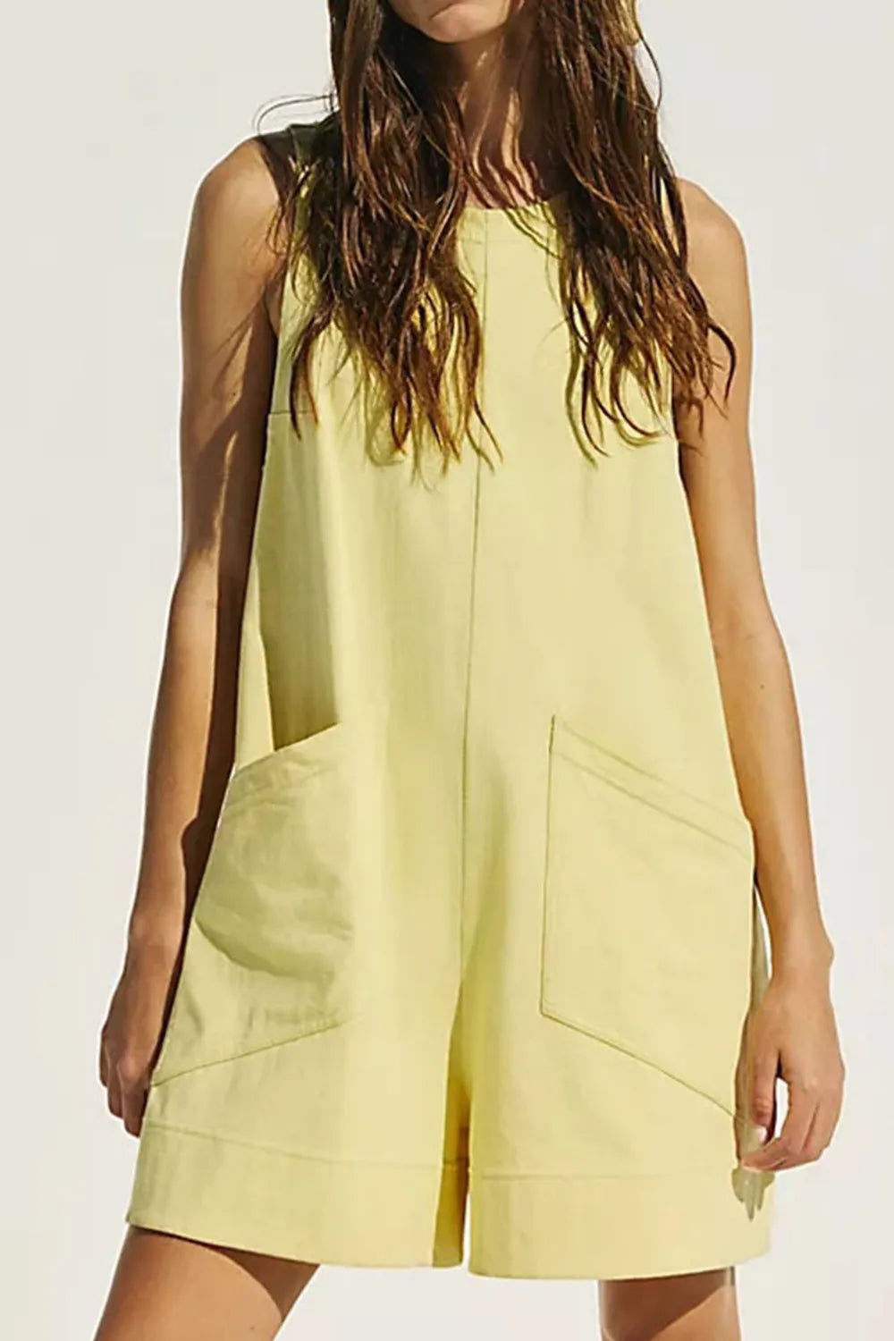Lovelet Round Neck Sleeveless Romper-Jumpsuits & Rompers-Krush Kandy, Women's Online Fashion Boutique Located in Phoenix, Arizona (Scottsdale Area)