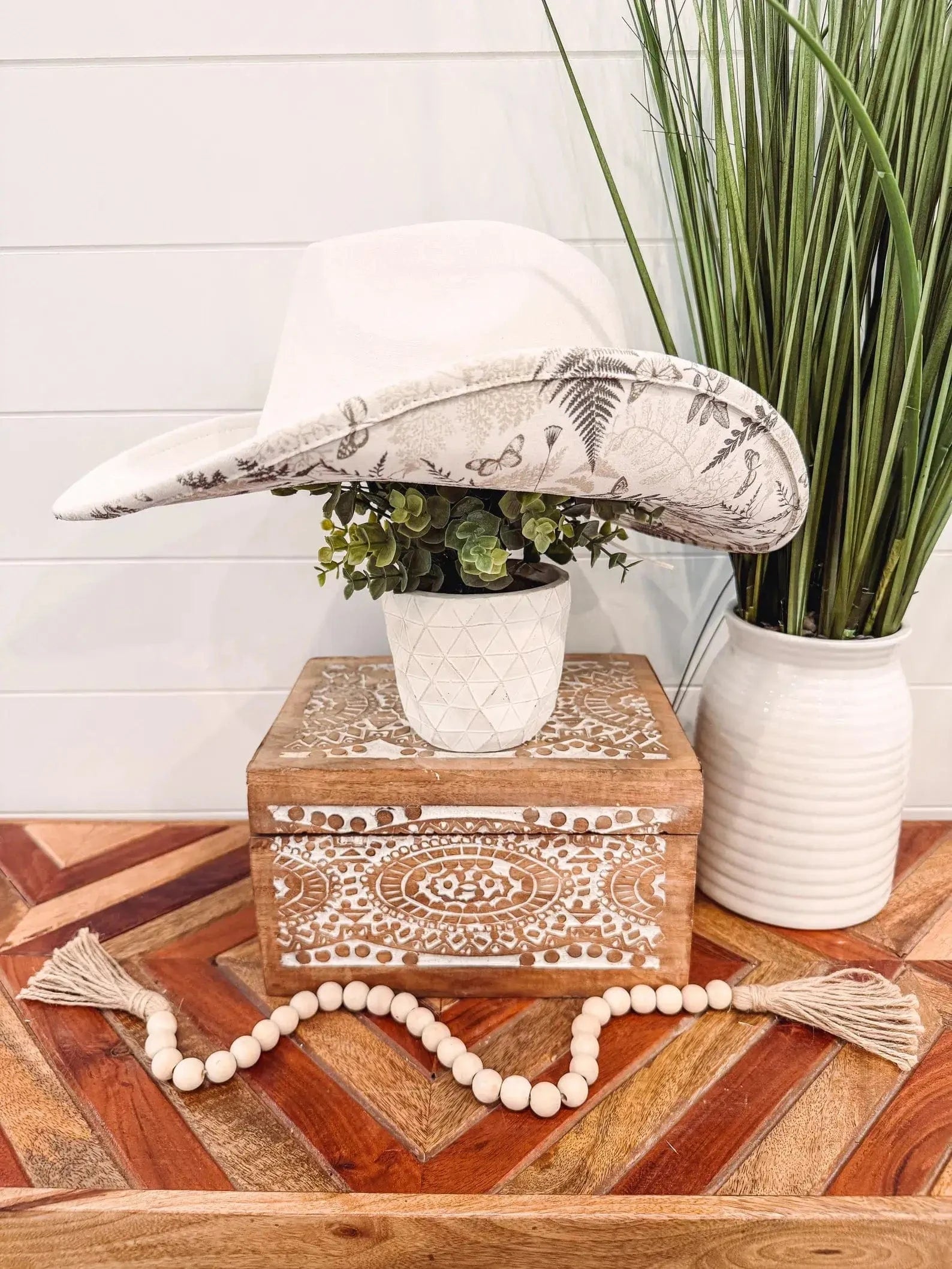 Floral Print Hat-Hats-Krush Kandy, Women's Online Fashion Boutique Located in Phoenix, Arizona (Scottsdale Area)